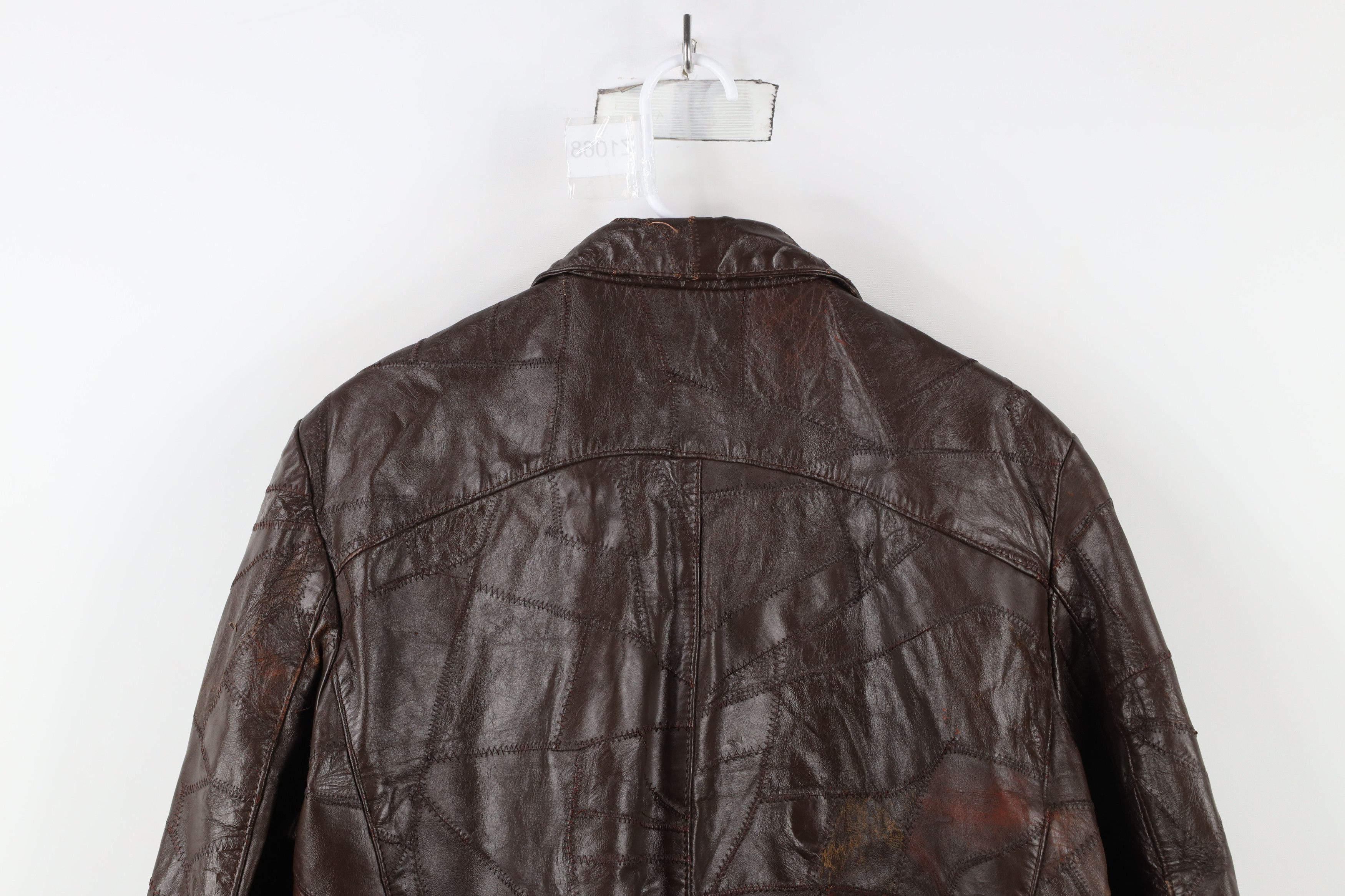 Vintage Vintage 60s 70s Streetwear Side Buckle Leather Jacket Brown Size US L / EU 52-54 / 3 - 16 Thumbnail