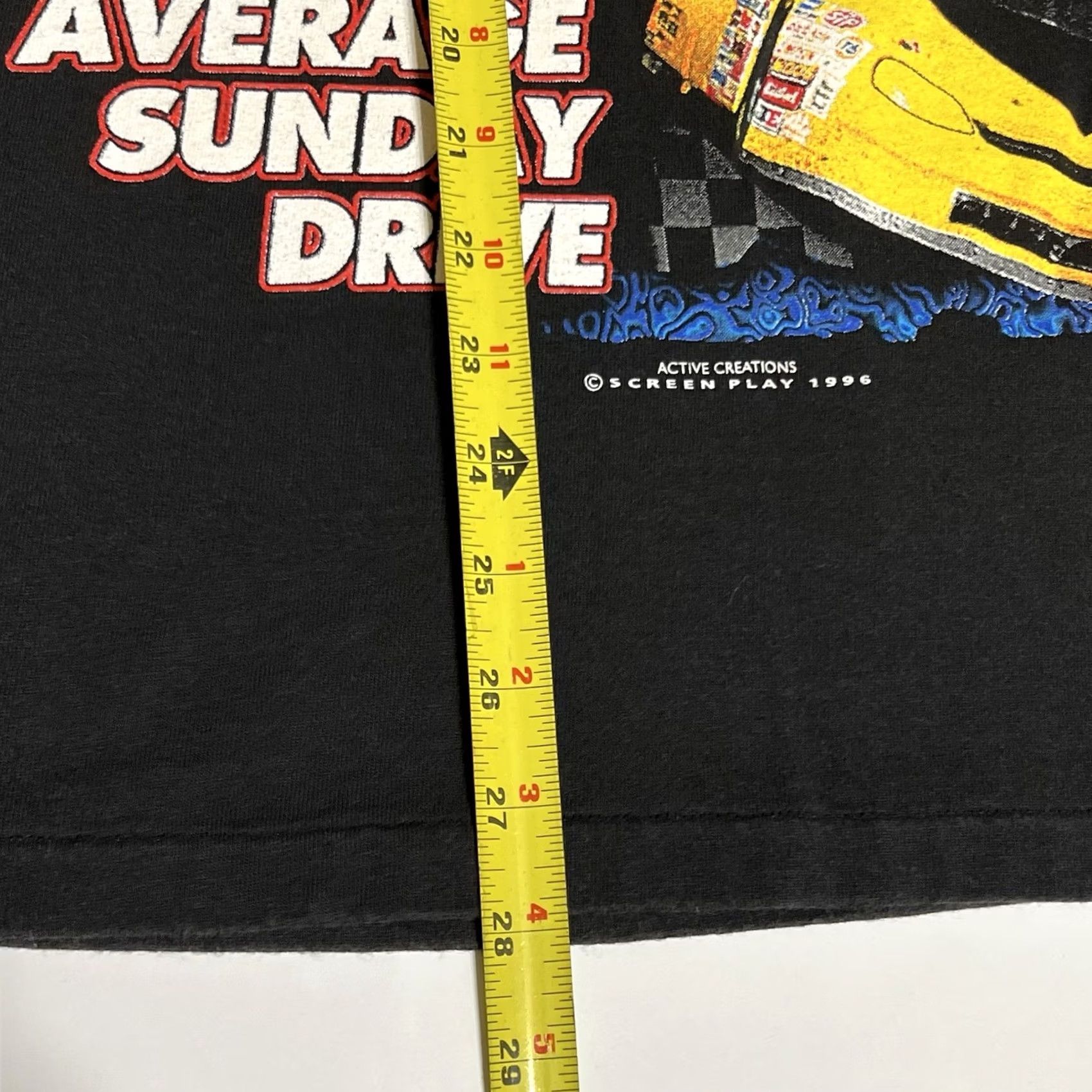 Delta VINTAGE NASCAR Daytona International Speedway Delta T-Shirt Men M 1996 Black Cotton Short Sleeve Crew Neck 90s Sports Racing Nascar USA Double-Sided Size US M / EU 48-50 / 2 - 6 Thumbnail