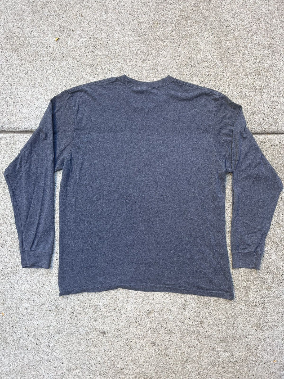 Nike × Vintage Vintage Nike Team University of Illinois Gray Longsleeev Size US L / EU 52-54 / 3 - 4 Thumbnail
