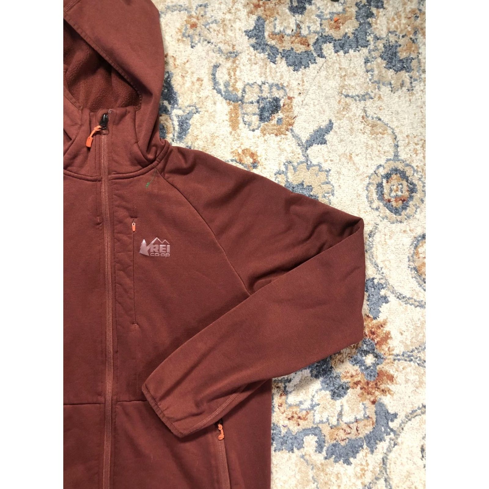 Vintage REI Co-op Hoodie Sweatshirt Mens M Brown Fleece Full Zip Logo Jacket Size US M / EU 48-50 / 2 - 4 Thumbnail
