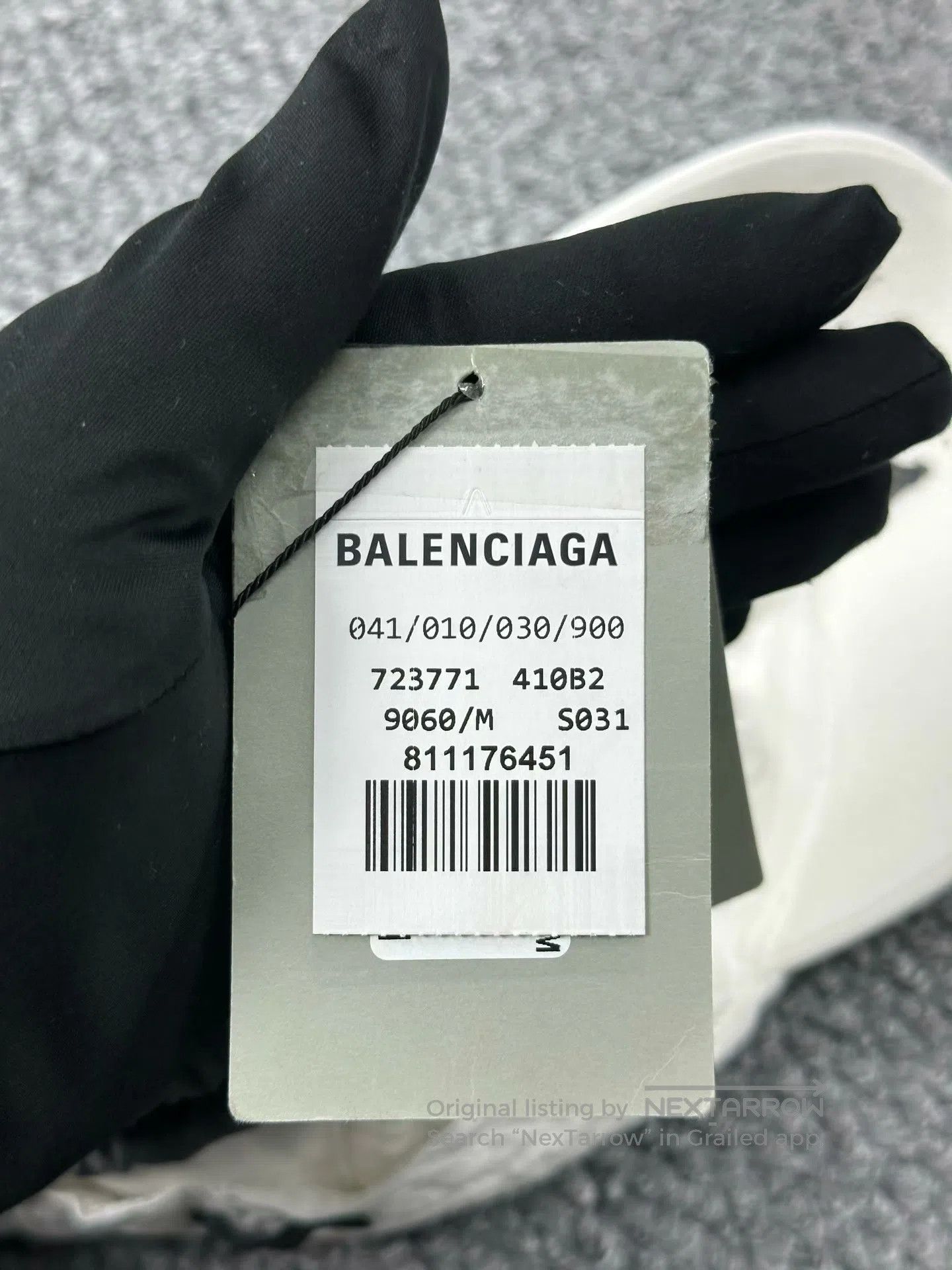 Balenciaga Balenciaga size M White Splatter Letter Logo Baseball Cap| Size ONE SIZE - 4 Thumbnail