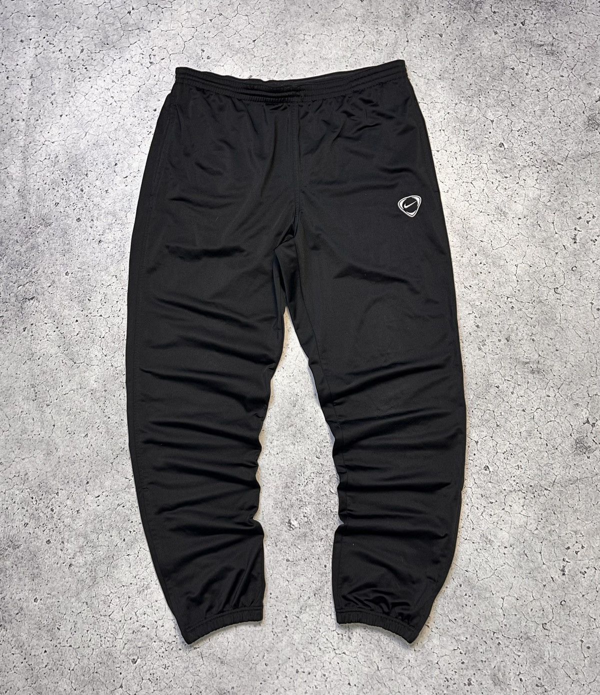 Nike × Vintage Vintage Nike Pants Black Joggers Streetwear Swoosh Drill Y2K Size US 34 / EU 50 - 2 Thumbnail