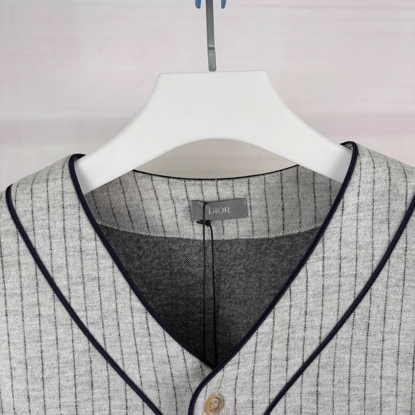 Dior Dior Slogan Embroidered Wool-Cotton Baseball Jkt L Size US L / EU 52-54 / 3 - 3 Thumbnail