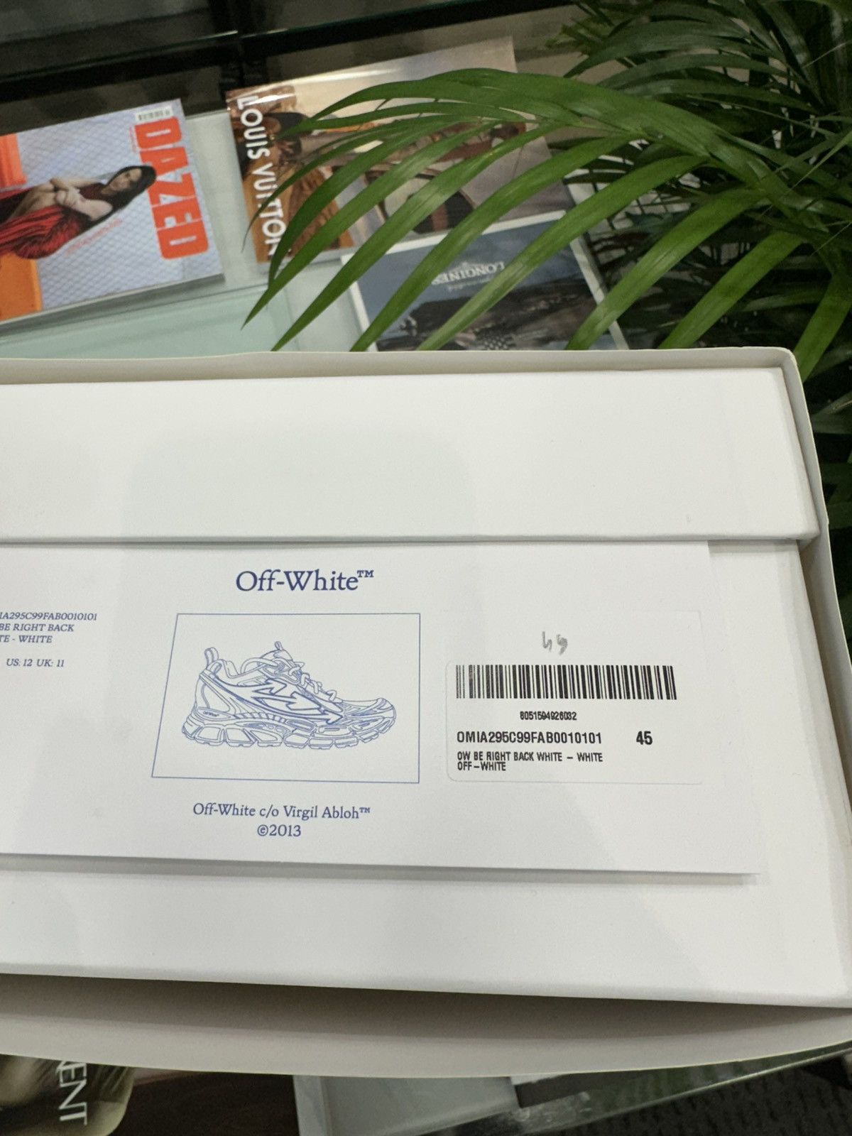 Off-White OFF-WHITE - Be Right Back Sneakers White Size US 12 / EU 45 - 7 Thumbnail