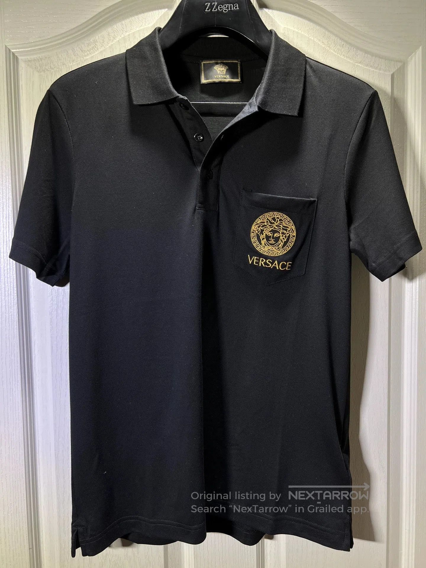 Versace VERSACE Men's Collared Short Sleeve T. Size US S / EU 44-46 / 1 - 1 Thumbnail