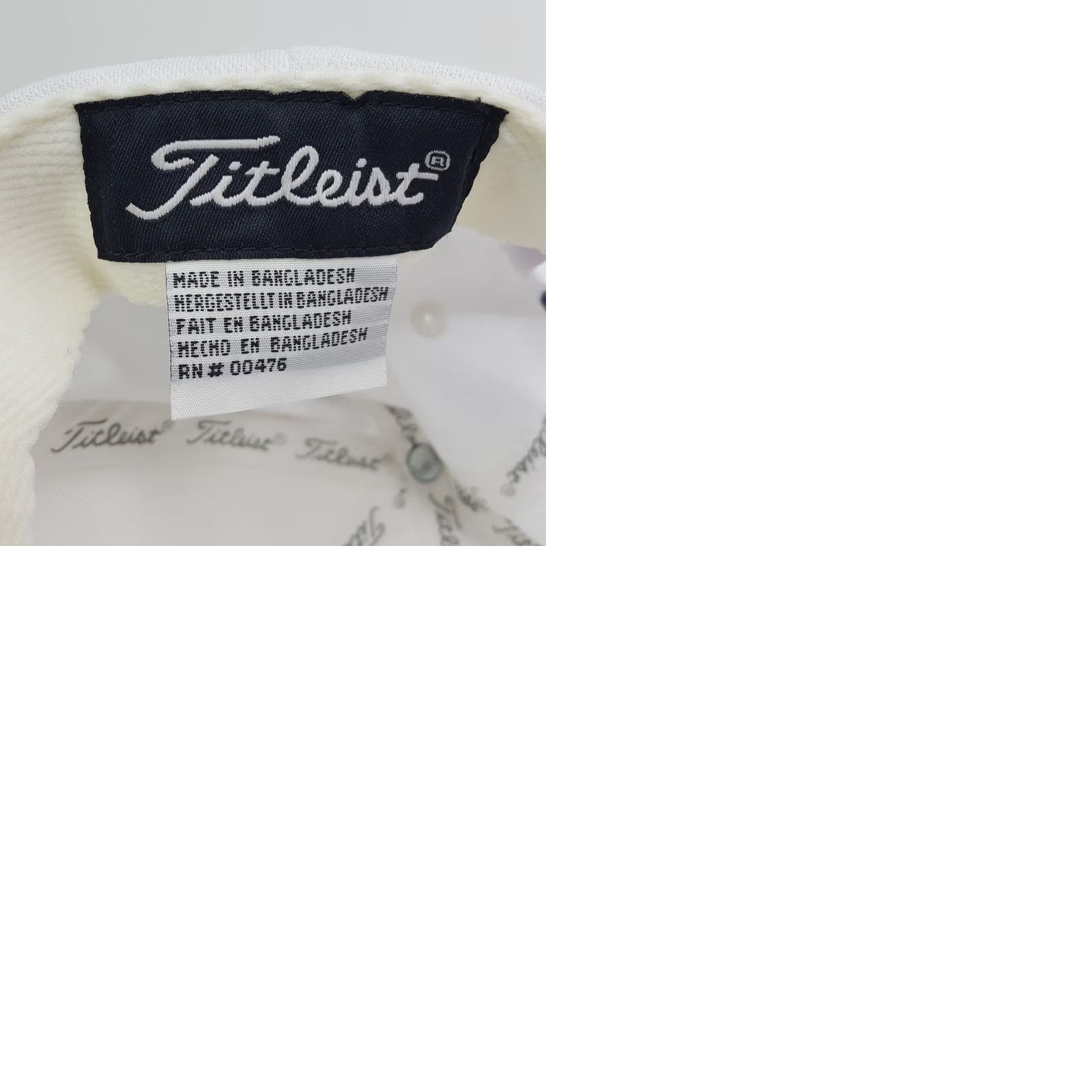 Titleist Titleist Women's White Twill Snapback Adjustable Golf Hat Baseball Cap PGA Size ONE SIZE - 9 Thumbnail