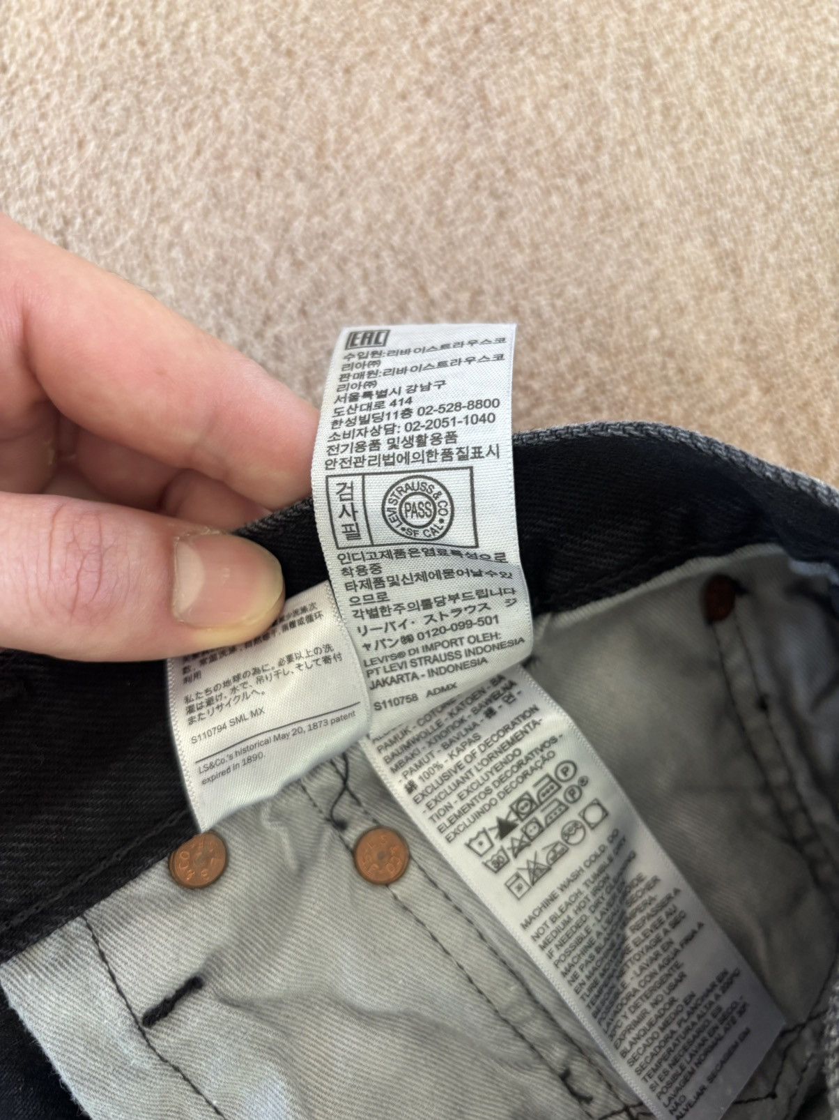 DENIM TEARS × Levi's Denim Tears x Levis Cotton Wreath Jean Black Size US 34 / EU 50 - 8 Thumbnail