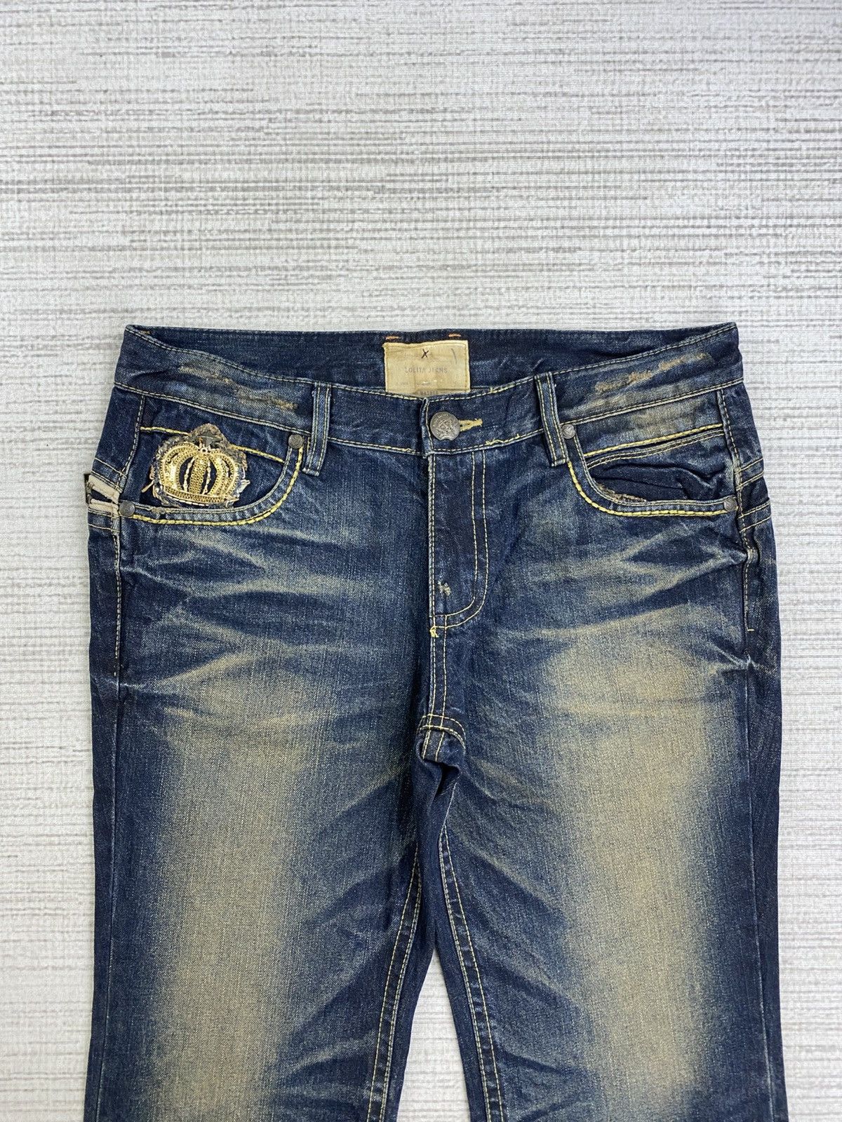 If Six Was Nine × Japanese Brand × Vintage Vintage Lolita Baggy Jeans Washes Distressed Denim Pants Size US 36 / EU 52 - 5 Thumbnail