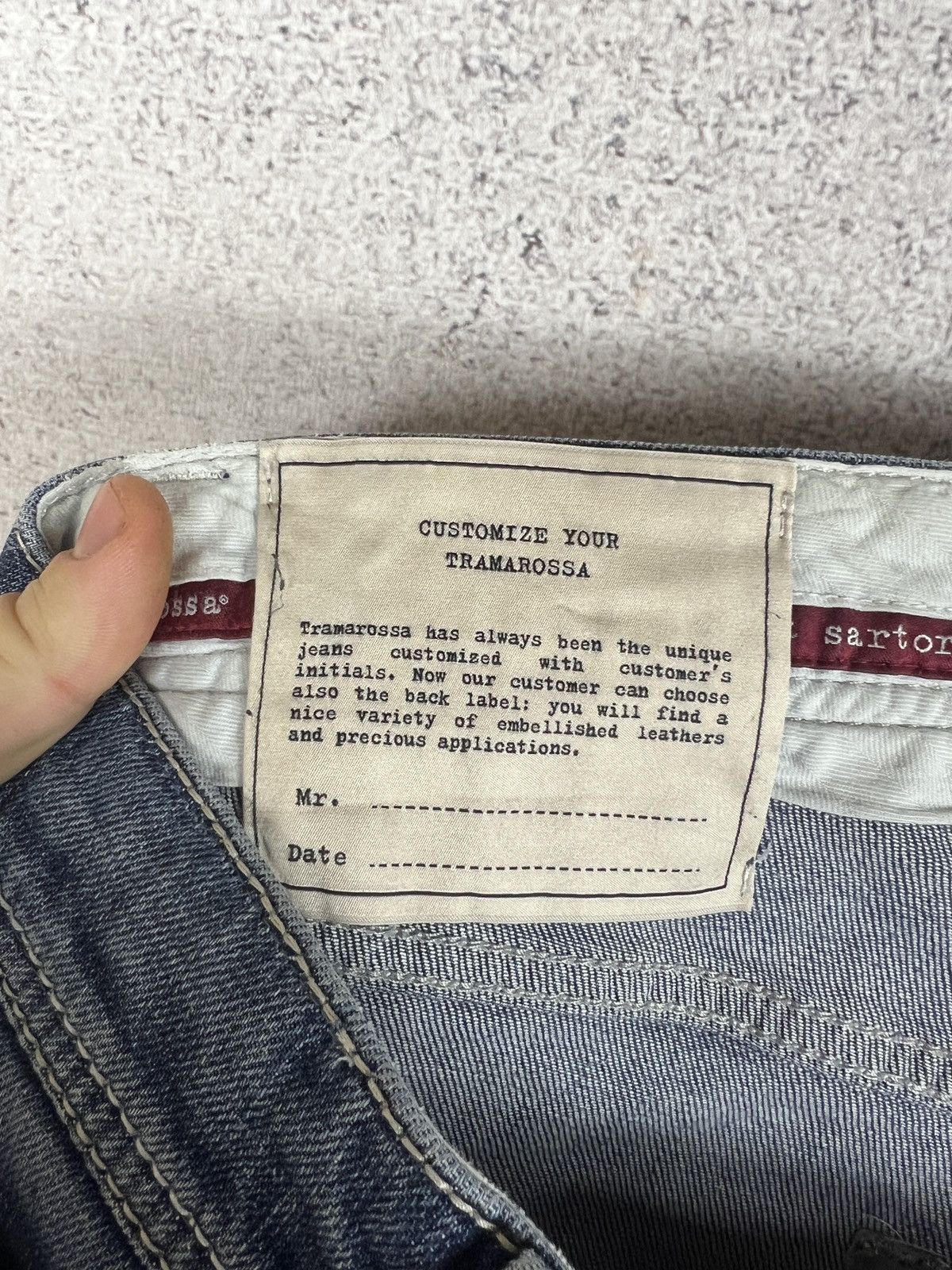 Hysteric Glamour SARTORIA TRAMAROSSA MENS LEONARDO MCMLXVII BLUE DENIM JEANS Size US 32 / EU 48 - 18 Thumbnail
