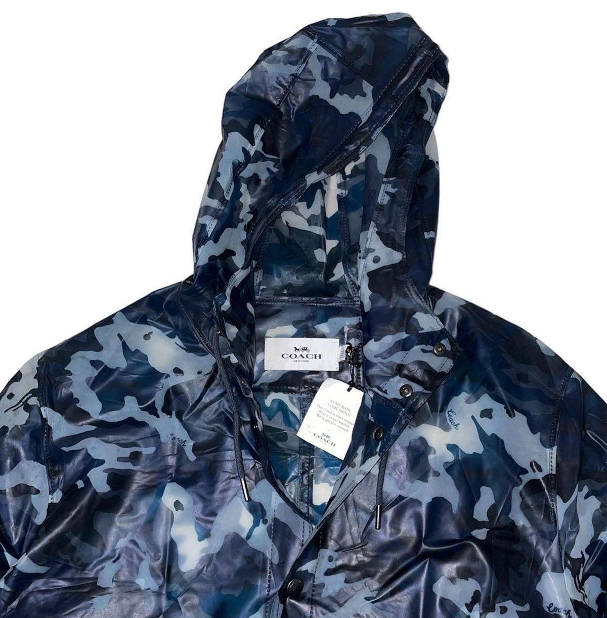 Coach Coach Printed Slicker Transparent Camo Rain Coat Size US M / EU 48-50 / 2 - 6 Thumbnail