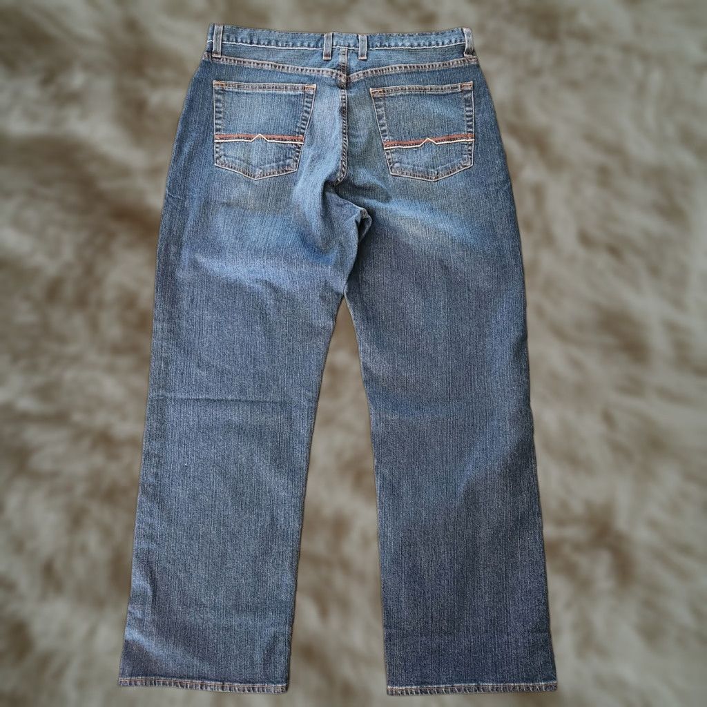 Lucky Brand VINTAGE Lucky Brand Jeans Denim 36x31 Regular Straight Embroidered Pocket Zip Men Blue 361 Vintage Straight Usa Logo USA Mens Size US 36 / EU 52 - 1 Thumbnail