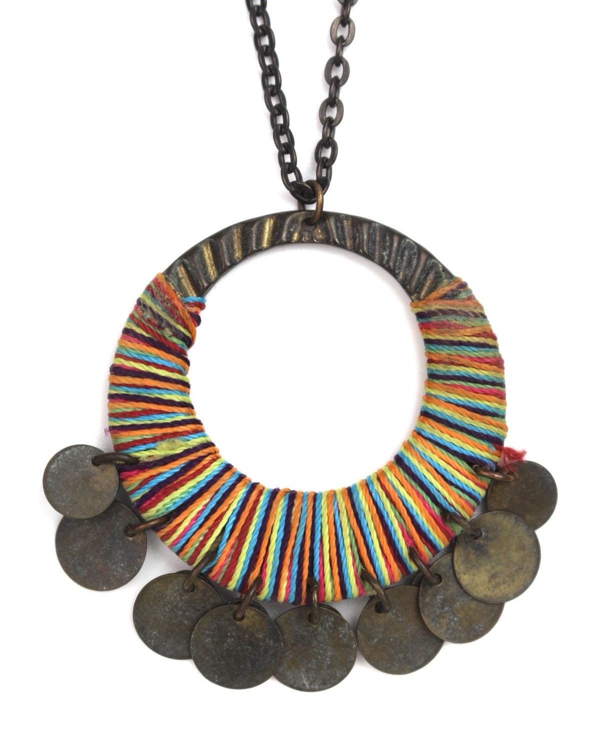 Hysteric Glamour 1990S JAPANESE MADE BOHO NOMAD RAINBOW DISC NECKLACE Size ONE SIZE - 1 Thumbnail