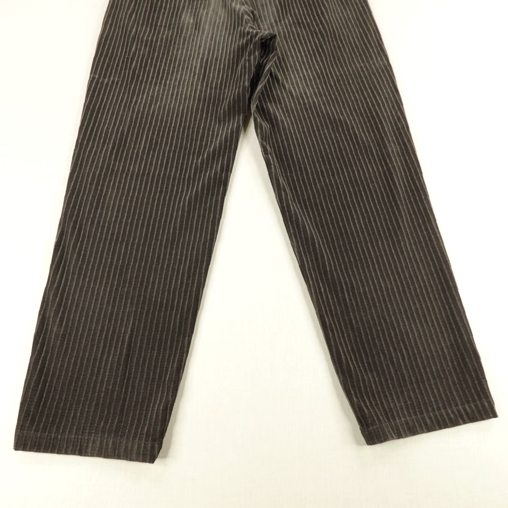 Velour Vintage Godbody Pants Men 34 Brown Velour Corduroy Cords Pleated Chino Baggy Y2K Size US 35 - 6 Thumbnail