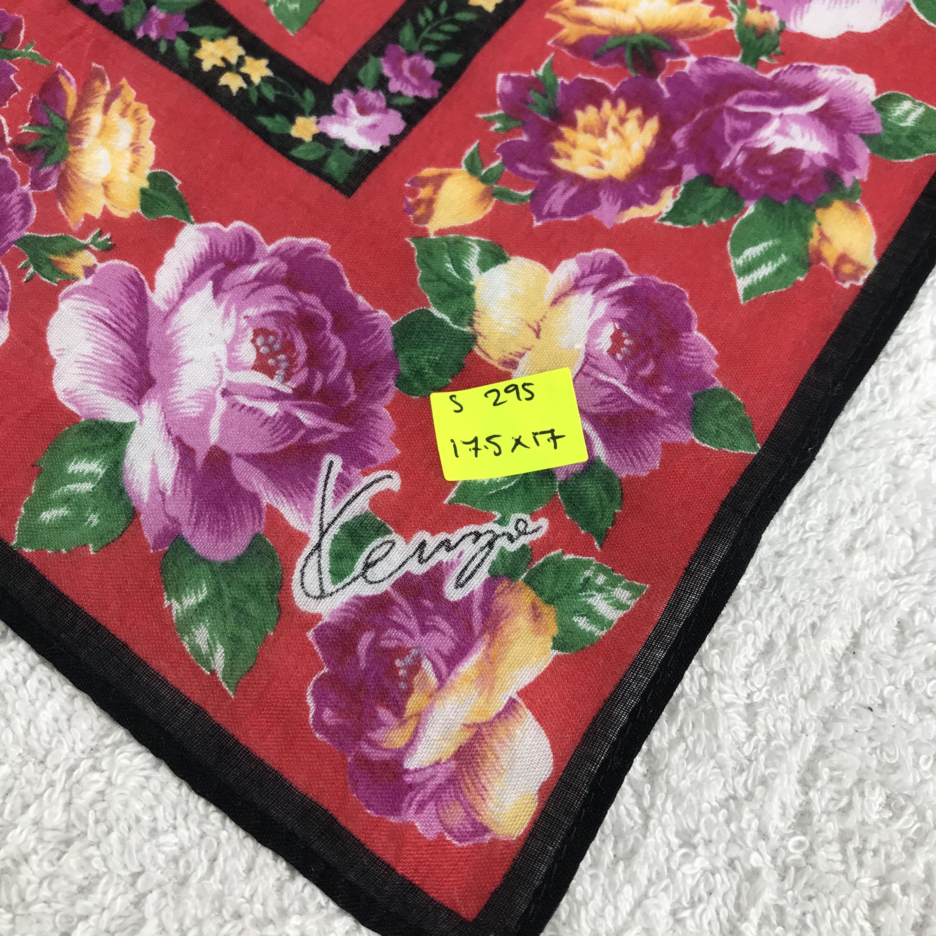 Kenzo × Vintage Kenzo Bandana / Handkerchief / Neckerchief - S295 Size ONE SIZE - 5 Thumbnail