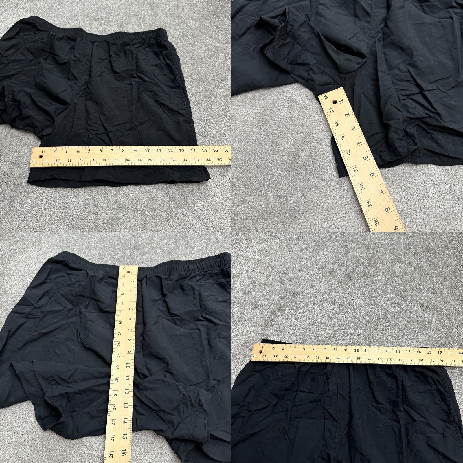 Vintage Columbia ShortS Womens 1X Black Lightweight Elastic Waist Active Pockets Size 40" / US 18 - 8 Thumbnail