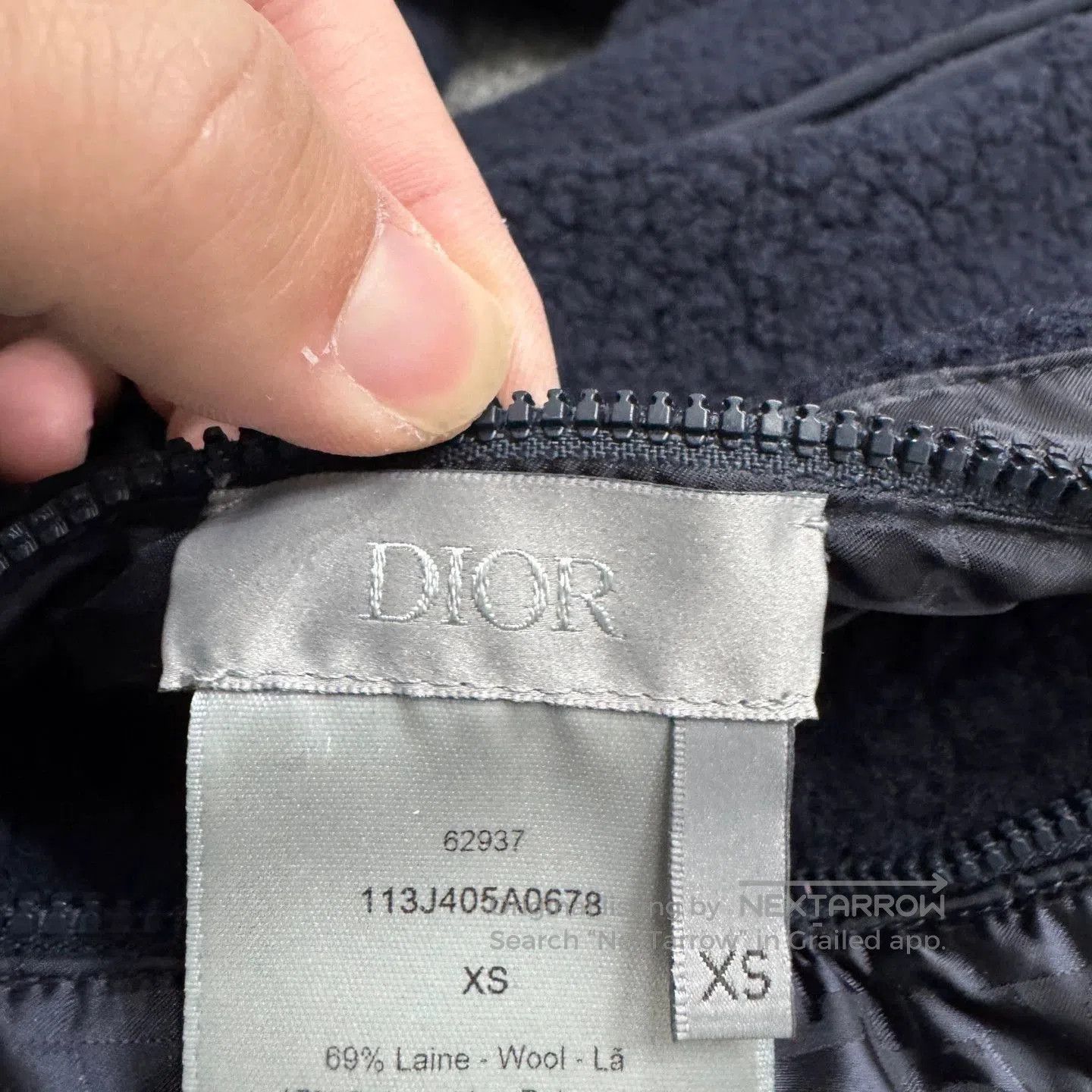 Dior Black Bomber Jacket with Button Front - XS. Size US XS / EU 42 / 0 - 5 Thumbnail
