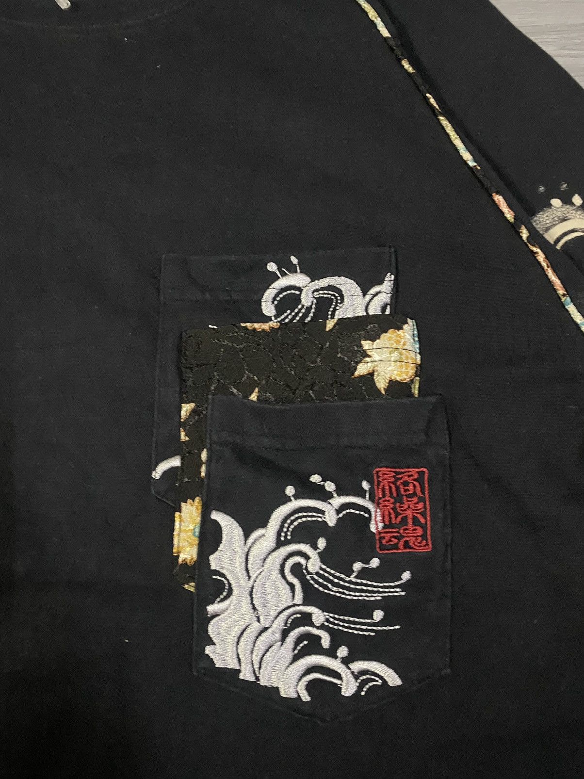Japanese Brand Karakuridama Koi Embroidered Long Sleeve Size US M / EU 48-50 / 2 - 13 Thumbnail