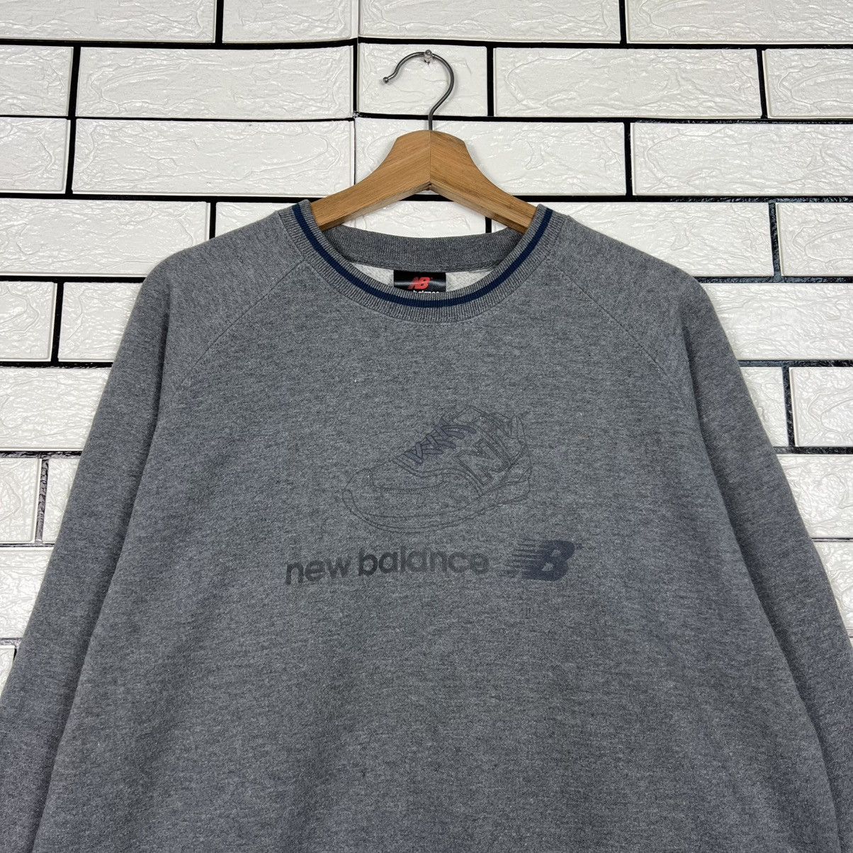 New Balance NEW BALANCE Shoes Big Logo Crewneck Sweatshirt #3984-C181 Size US L / EU 52-54 / 3 - 2 Thumbnail