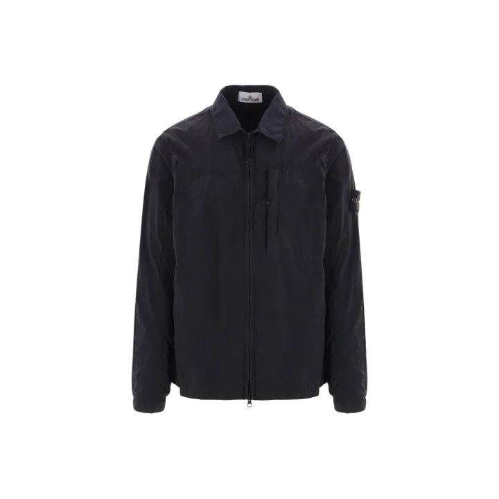 Stone Island Stone Island Blue Oversized Zip Jacket Size US M / EU 48-50 / 2 - 1 Thumbnail