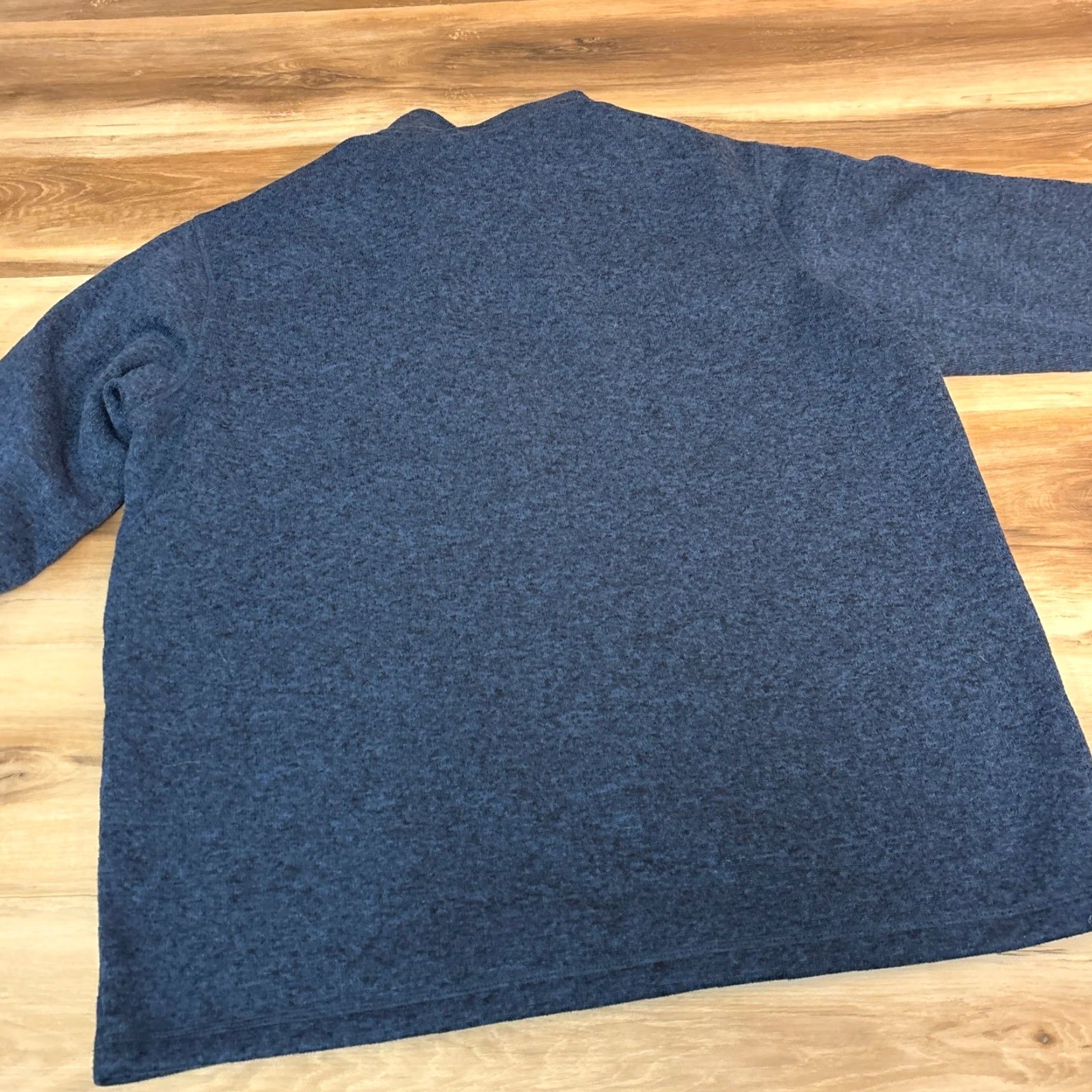 Eddie Bauer Eddie Bauer Mens XL Blue Heathered Quarter Zip Fleece Pullover Sweater Jacket Size US XL / EU 56 / 4 - 7 Thumbnail