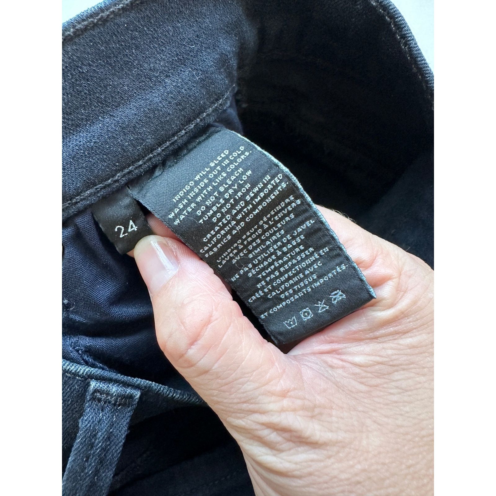 J Brand J Brand Alana Blue Mercy Distressed Knee Raw Hem Jeans 24 Size 24" / US 00 / IT 34 - 12 Thumbnail