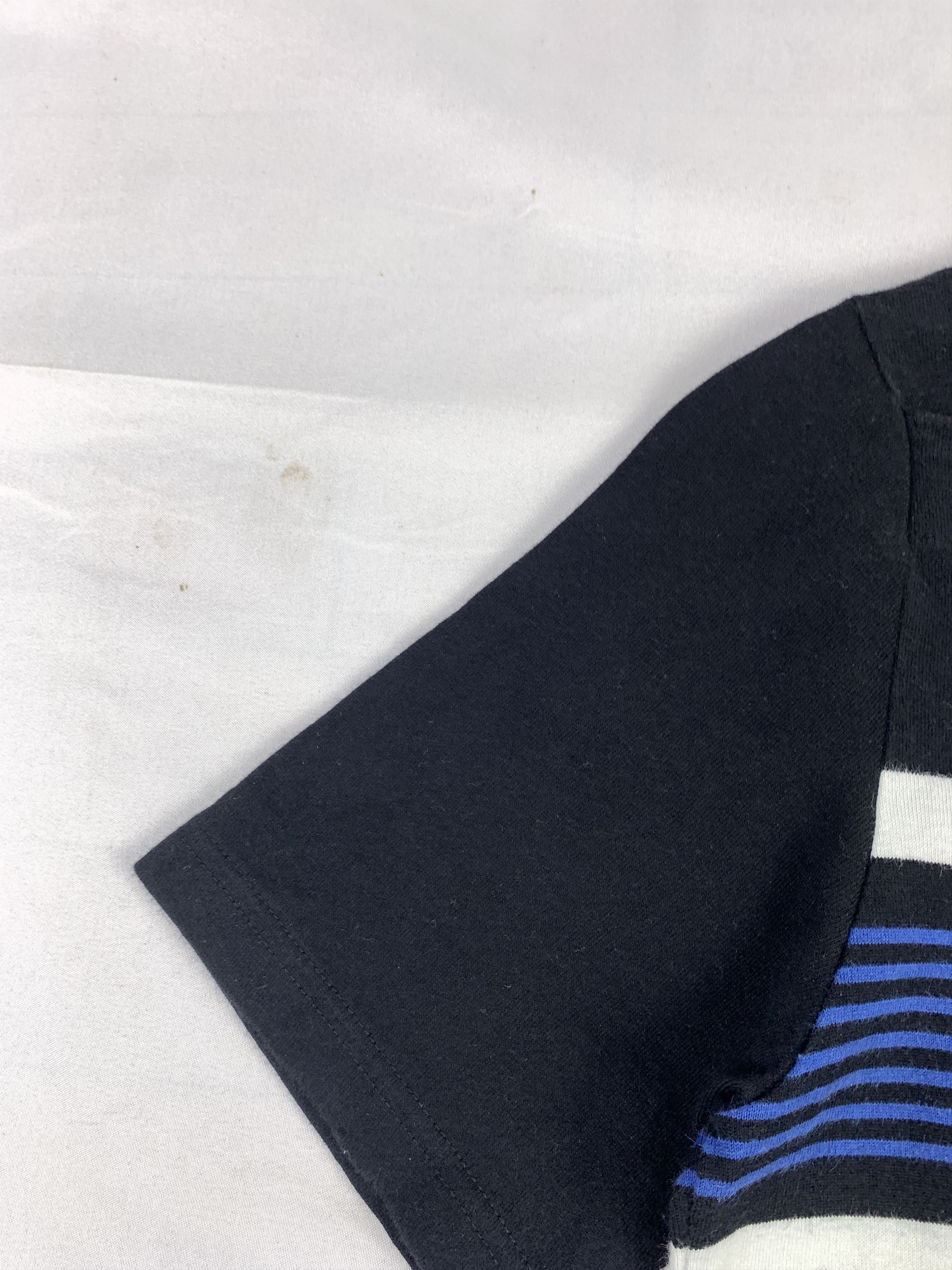 Japanese Brand HusHush Black Stripes Decorativ Shoulders Polo (M) Size M / US 6-8 / IT 42-44 - 7 Thumbnail