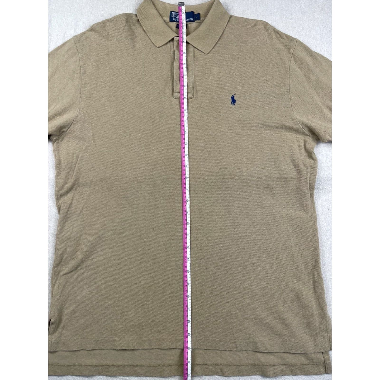 Polo Ralph Lauren VINTAGE Polo Ralph Lauren Shirt Men L Polo Short Sleeve Brown Lightweight Collared Golf Vintage 90s Mens Shirt Size US L / EU 52-54 / 3 - 6 Thumbnail