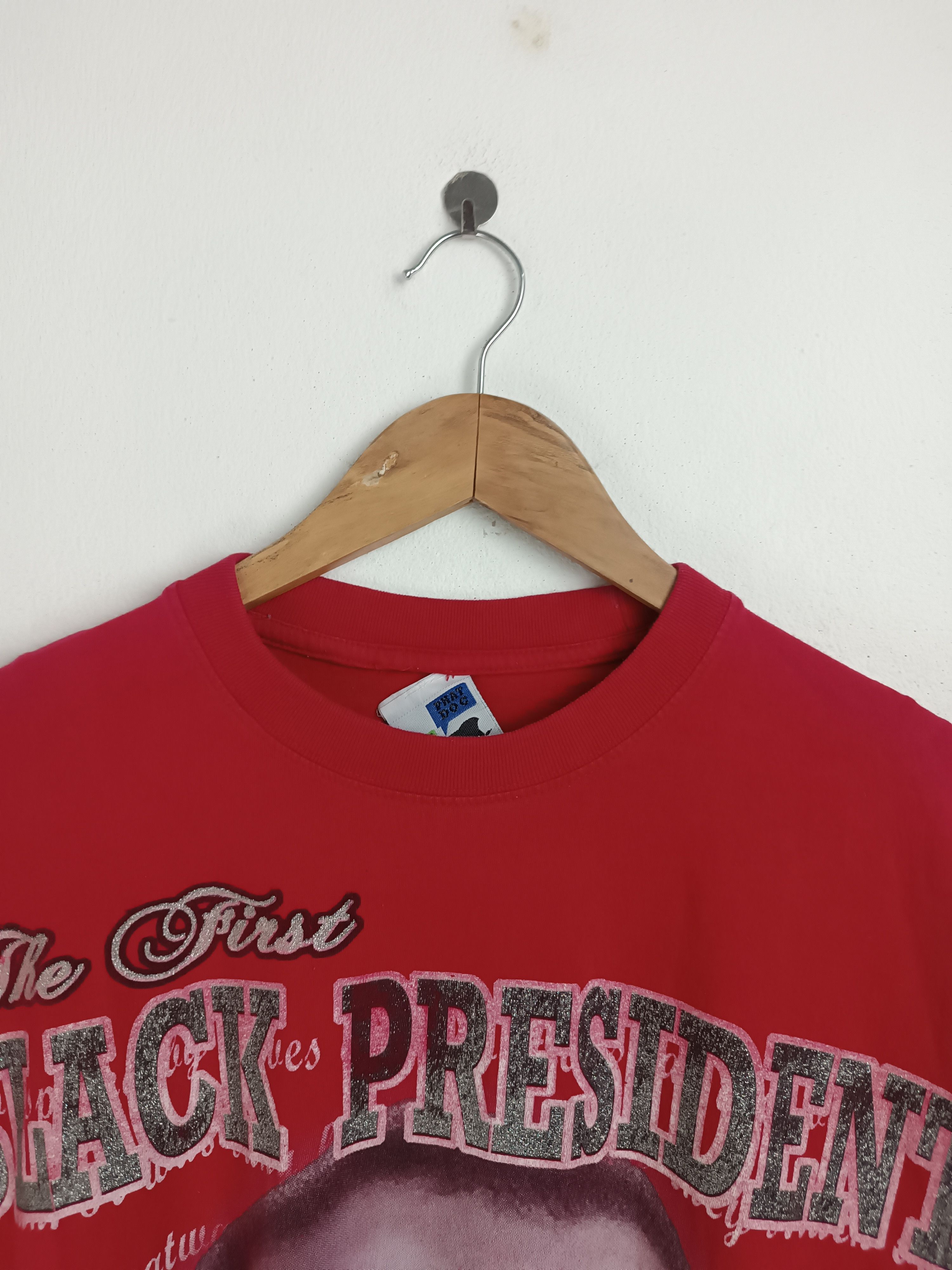 Vintage VINTAGE 2008 THE FIRST BLACK PRESIDENT OBAMA VERY RARE PIECE Size US XXL / EU 58 / 5 - 9 Thumbnail