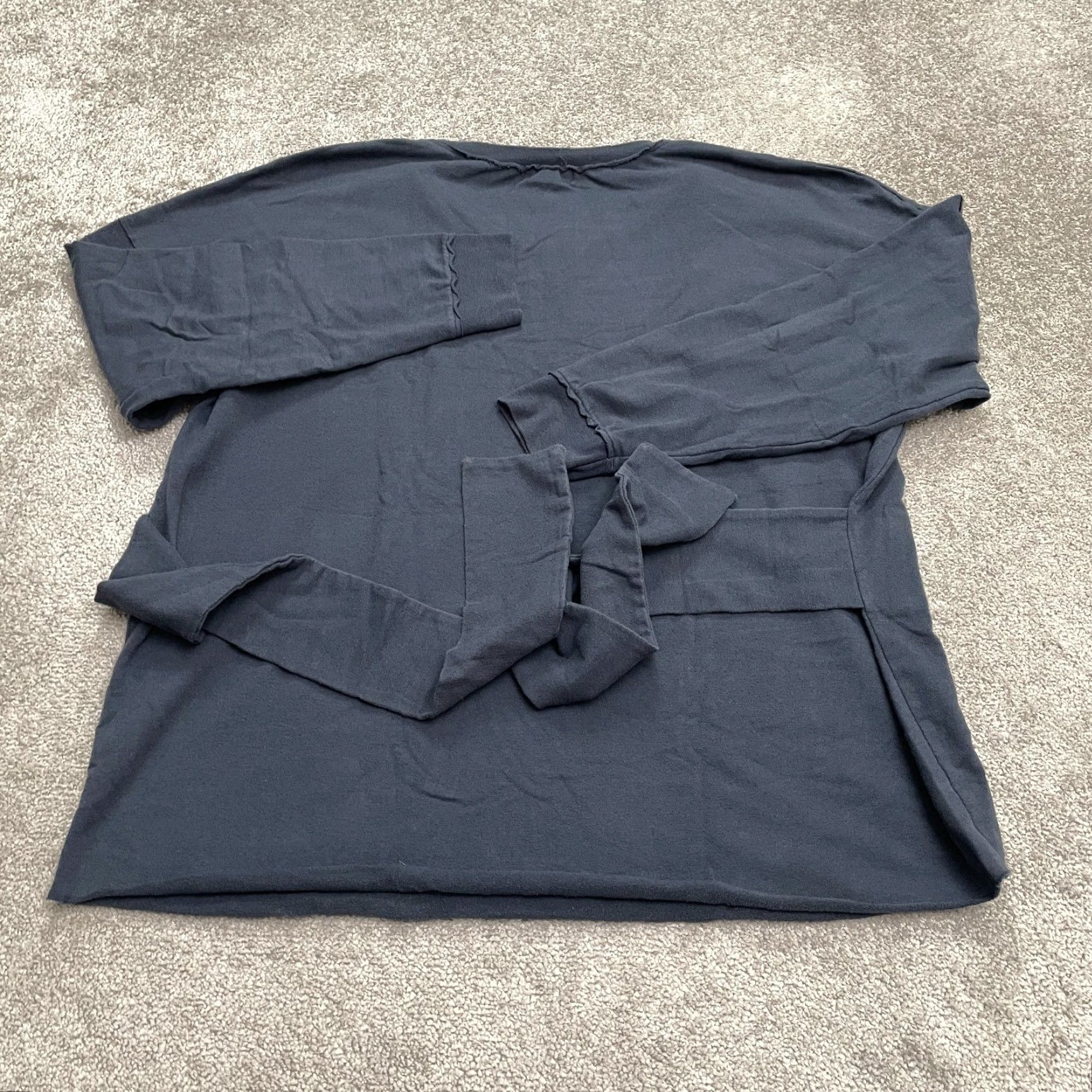 Treasure & Bond Treasure & Bond Belted Pullover Sweatshirt Womens XXL Blue Crew Neck Oversized Size XXL / US 16-18 / IT 52-54 - 2 Thumbnail