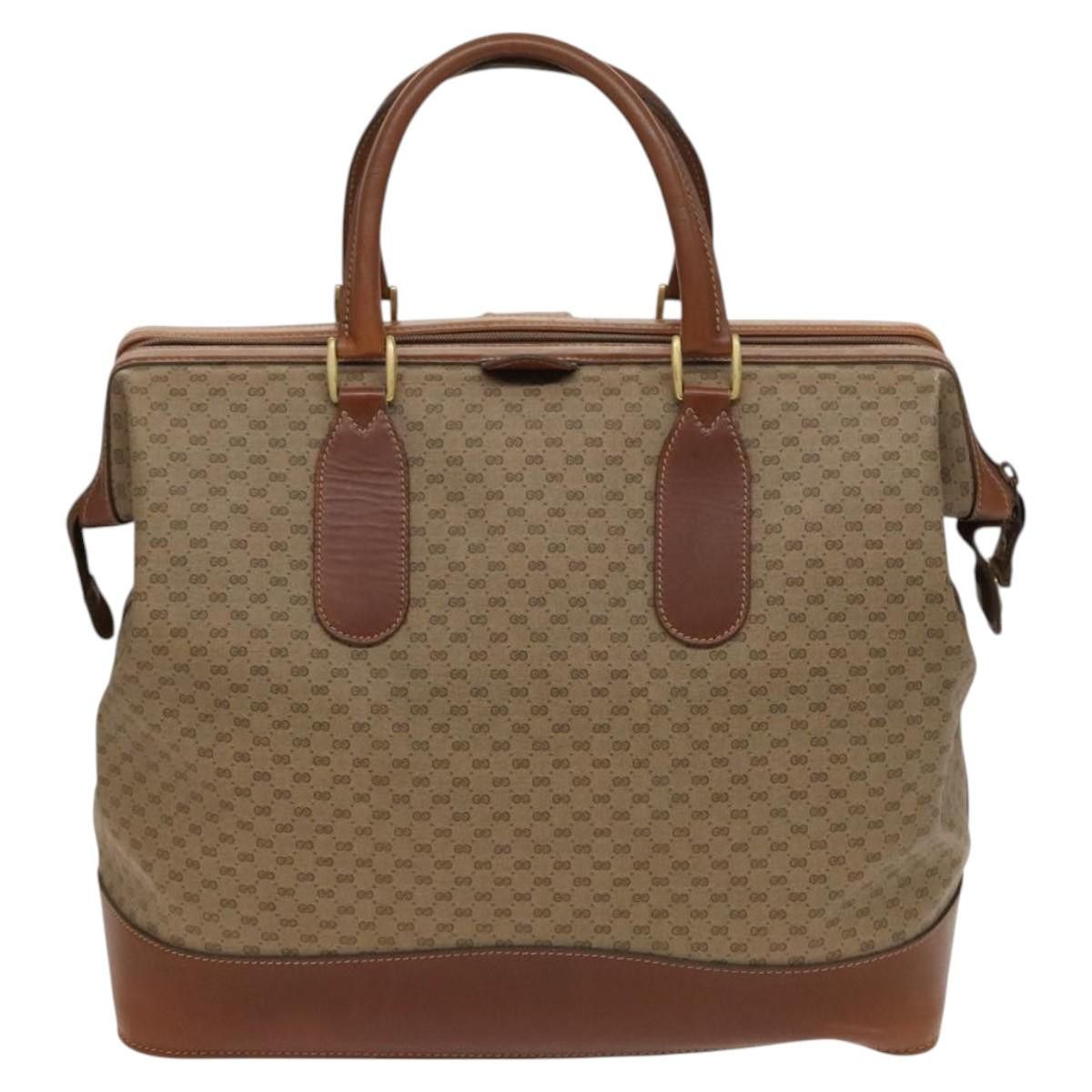 Gucci GUCCI Micro GG Supreme Boston Bag Pvc Beige Gold 012 024 Size ONE SIZE - 3 Thumbnail