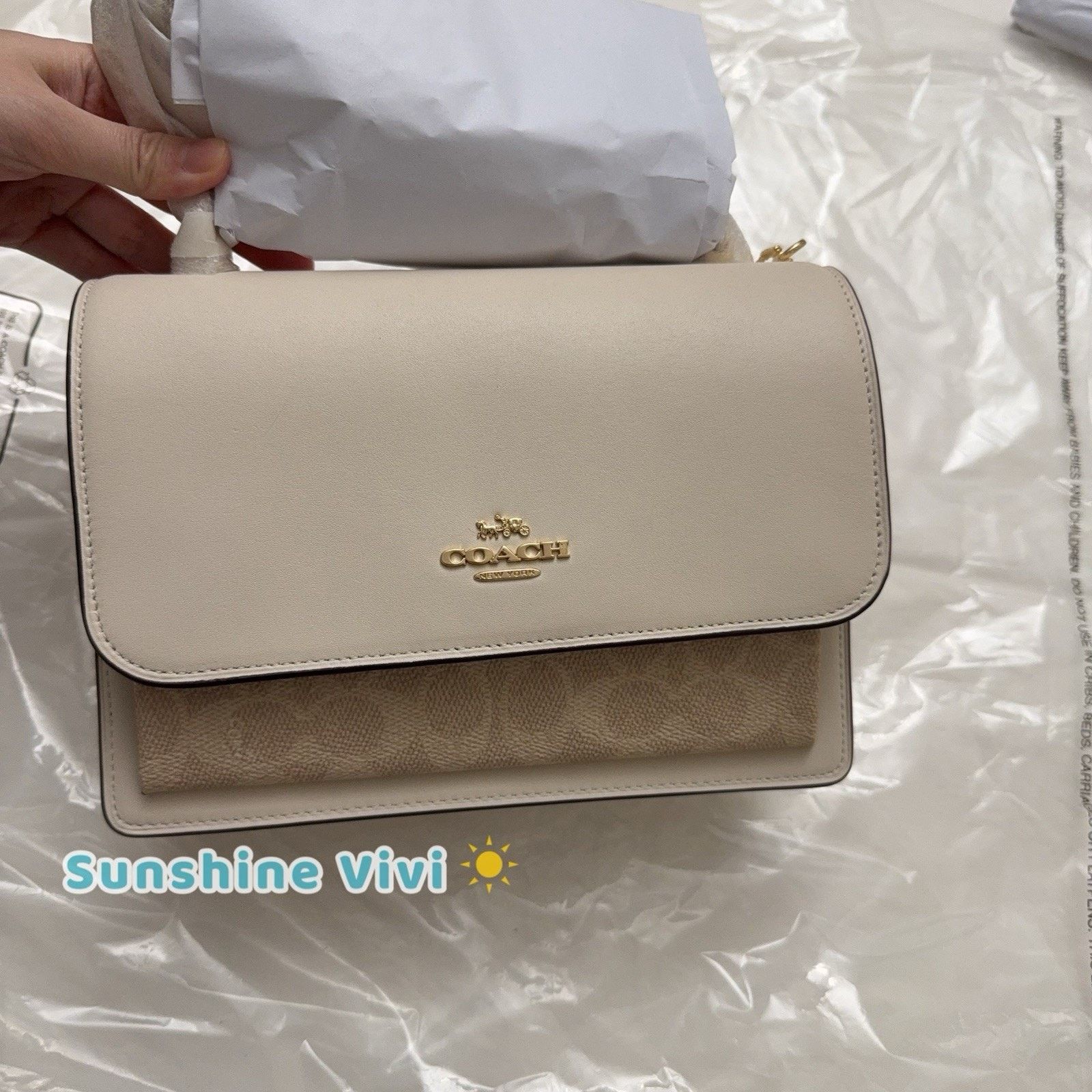 Coach NWT Coach Klare Crossbody Bag Canvas CV978 SAND/CHALK Size ONE SIZE - 2 Thumbnail