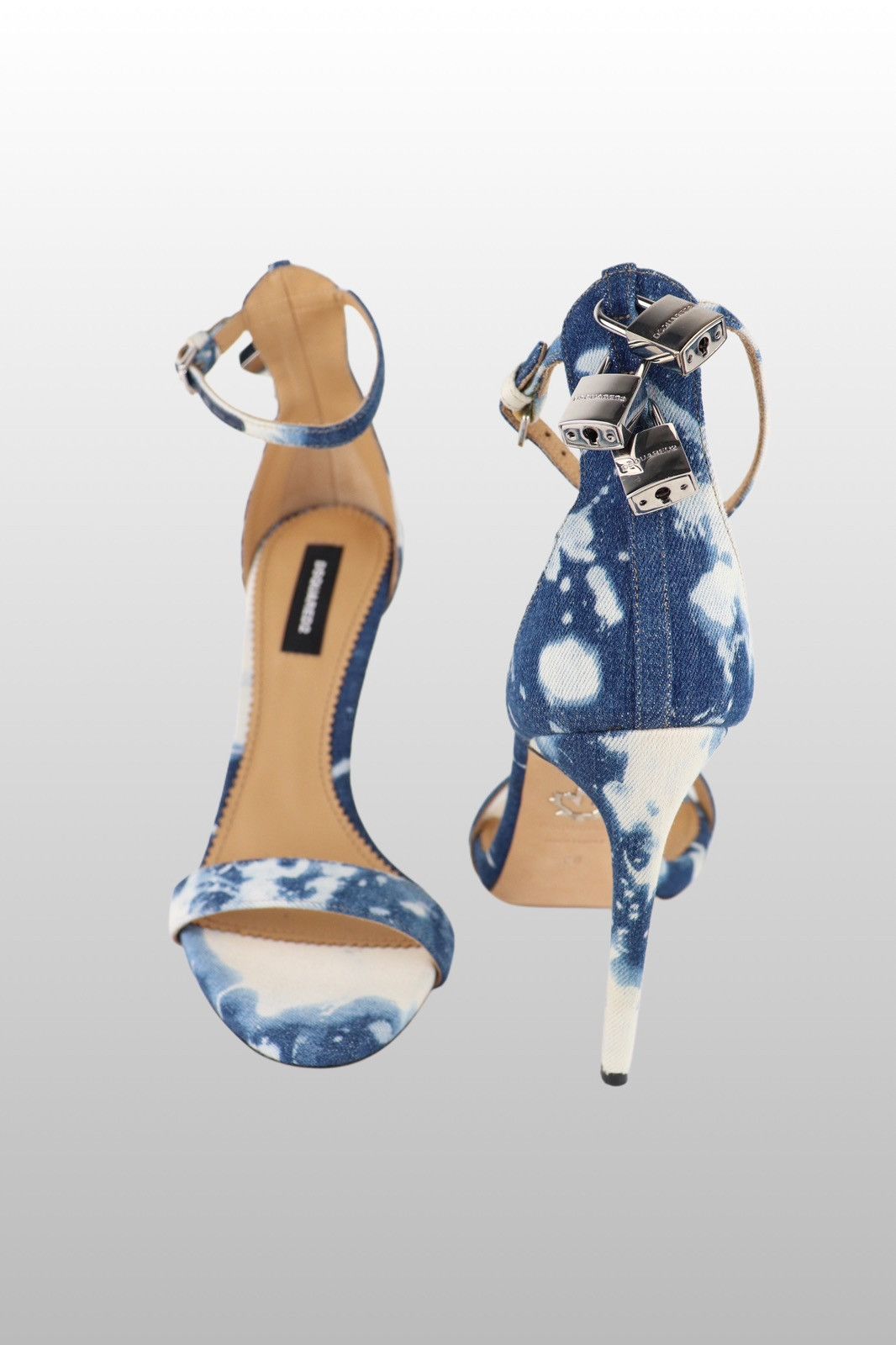 Designer × Dsquared2 × Vintage Dsquared2 padlock stiletto heels Size US 8 / IT 38 - 1 Thumbnail