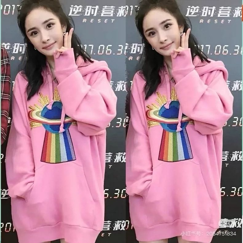 Gucci Gucci Pink hooded frisbee sweatshirt Size S / US 4 / IT 40 - 9 Thumbnail
