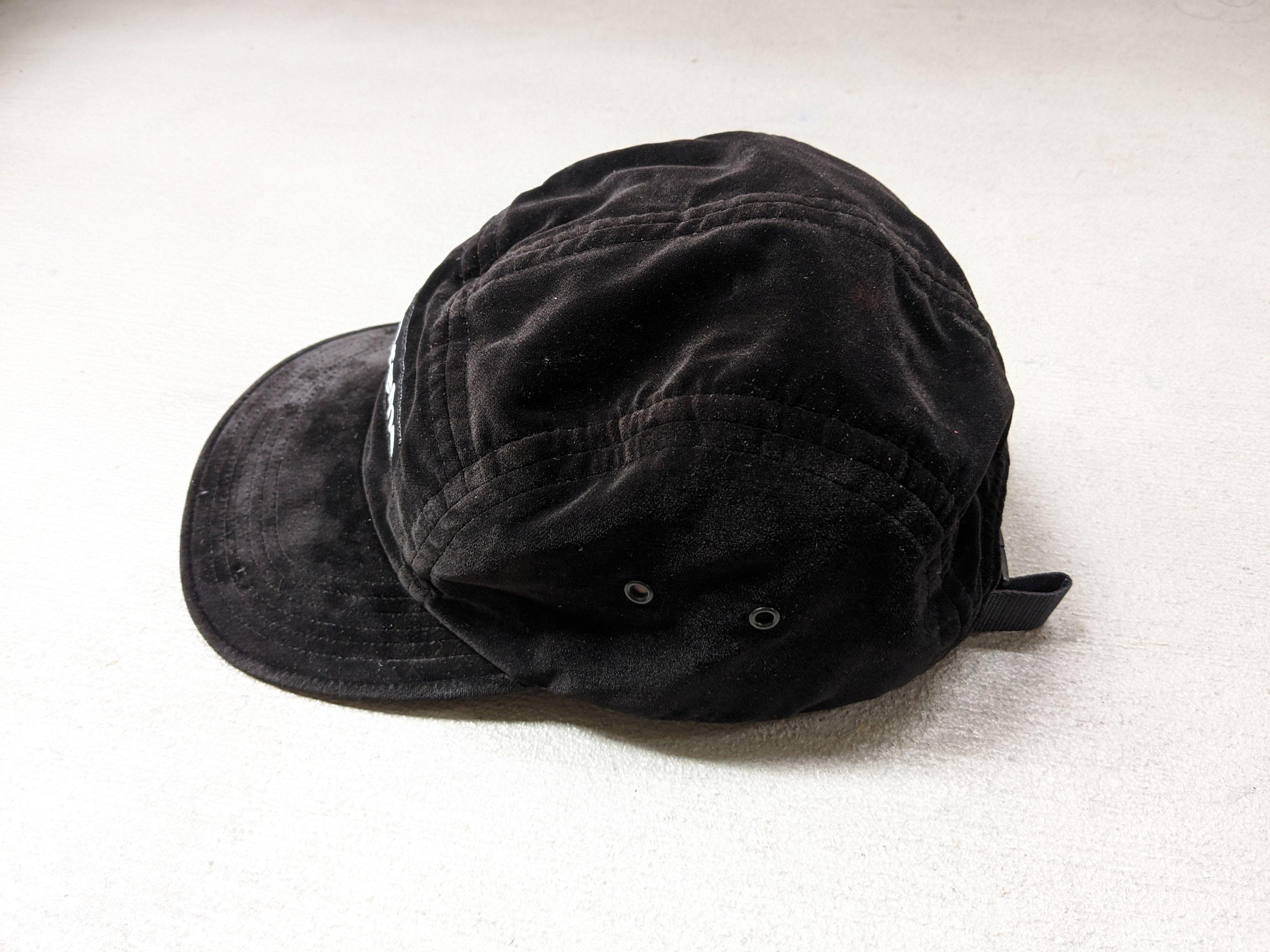 Supreme Supreme Velvet Camp Cap Black Hat 5 Panel Velour BOGO SS16 Size ONE SIZE - 6 Thumbnail