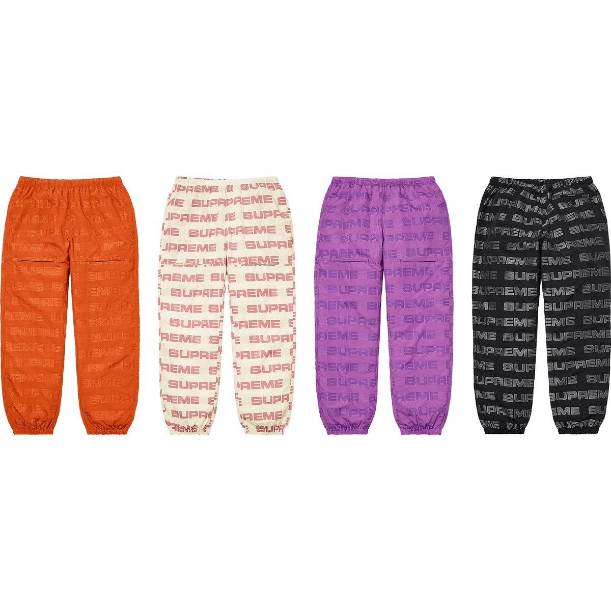 Supreme Supreme Logo Ripstop Track Pant (FW21) Used 9/10 size M Size US 30 / EU 46 - 8 Thumbnail