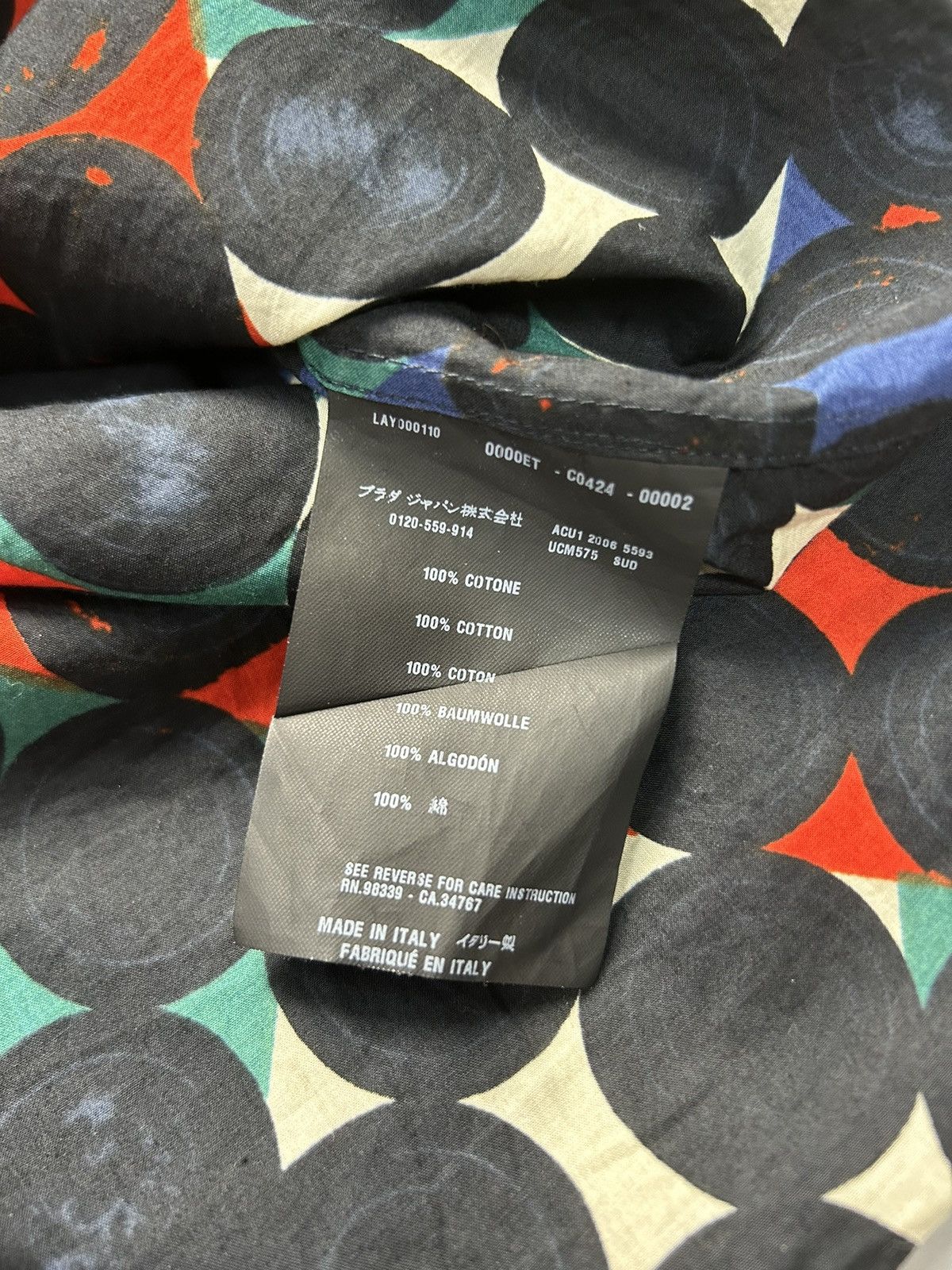 Prada Prada Geometric Print Shirt Button Up Size US M / EU 48-50 / 2 - 10 Thumbnail