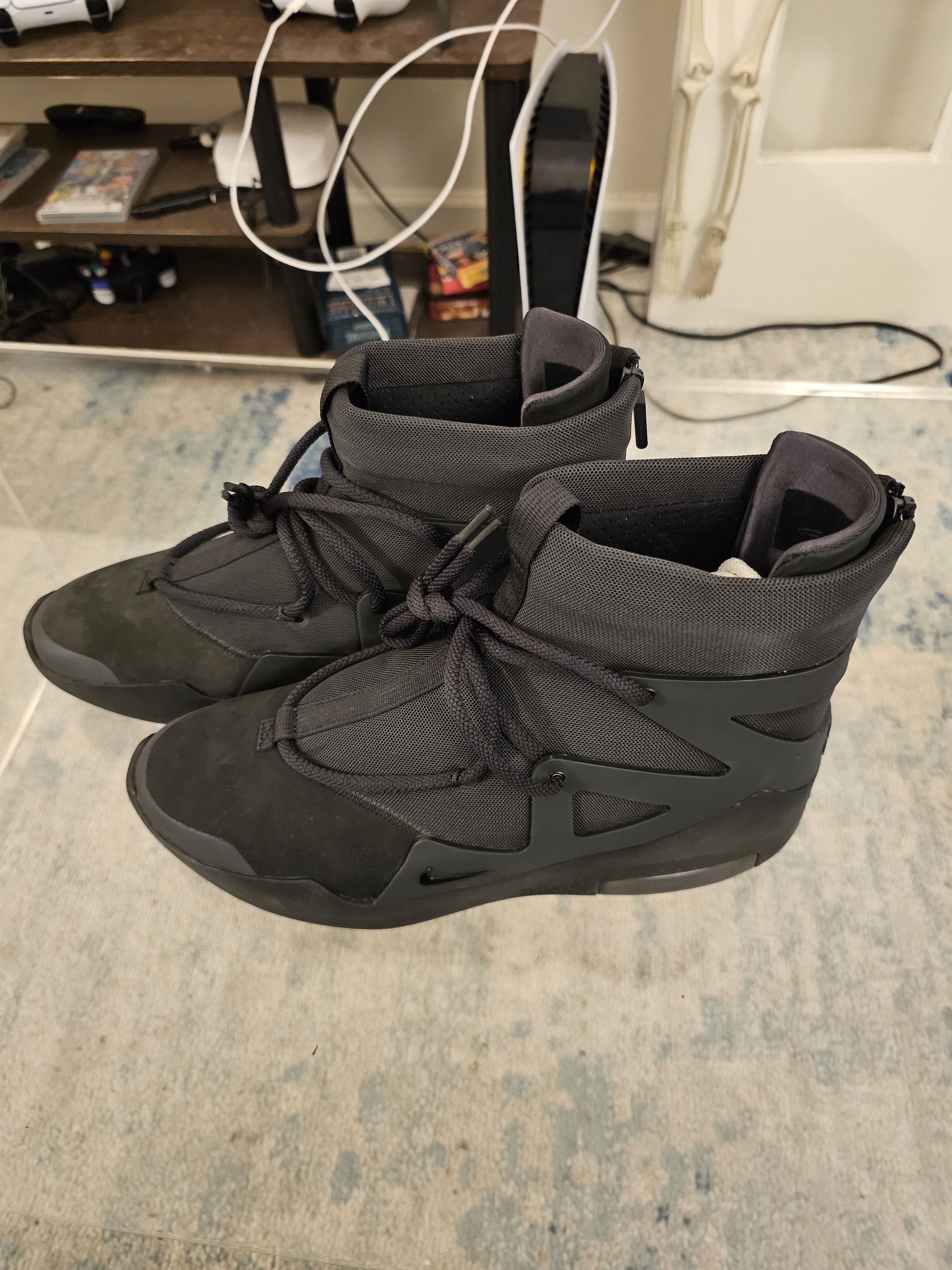 Nike Air Fear Of God 1 Triple Black | Grailed