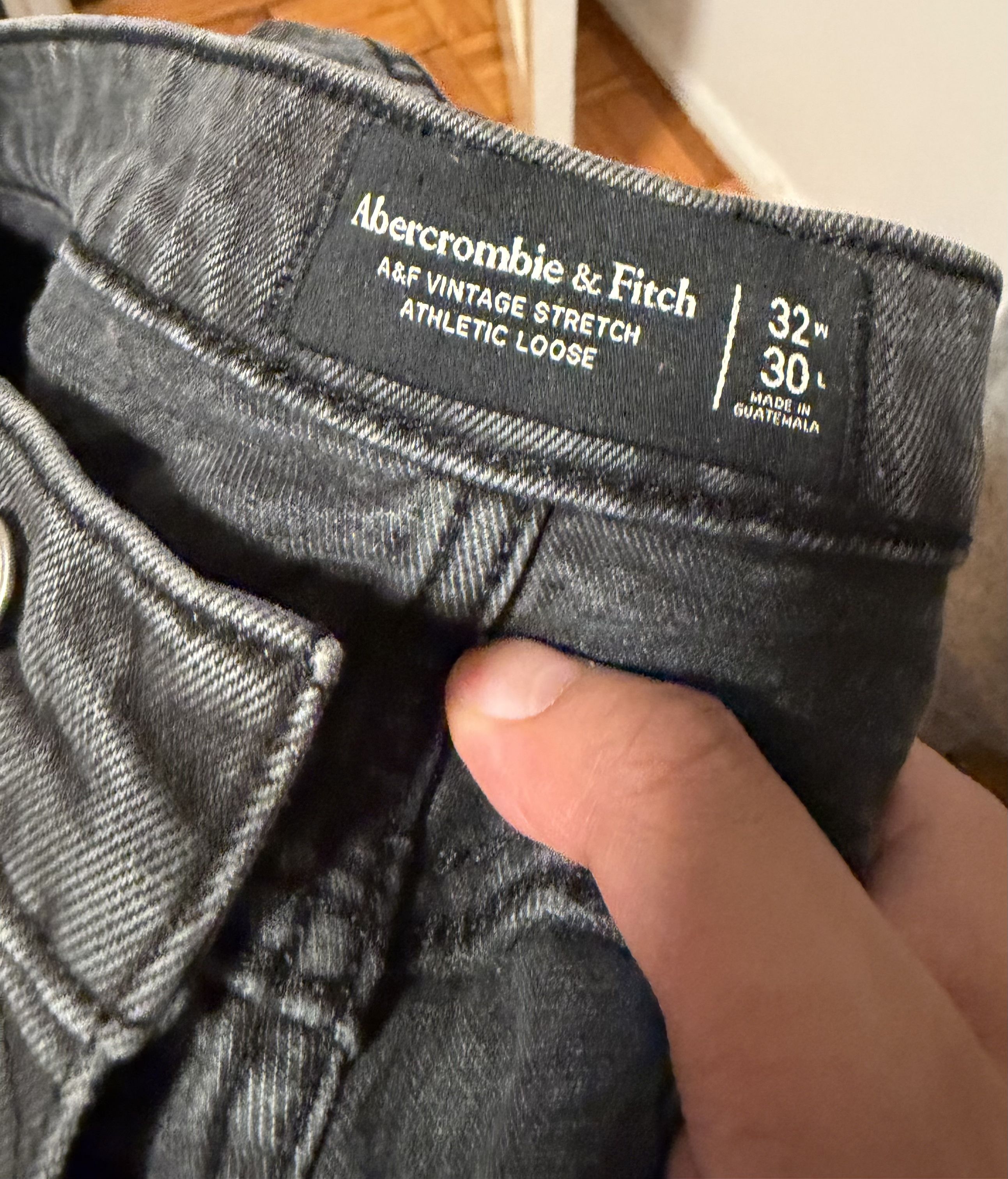 Abercrombie & Fitch Abercrombie Athletic Loose Stretch Jeans Size US 32 / EU 48 - 4 Thumbnail