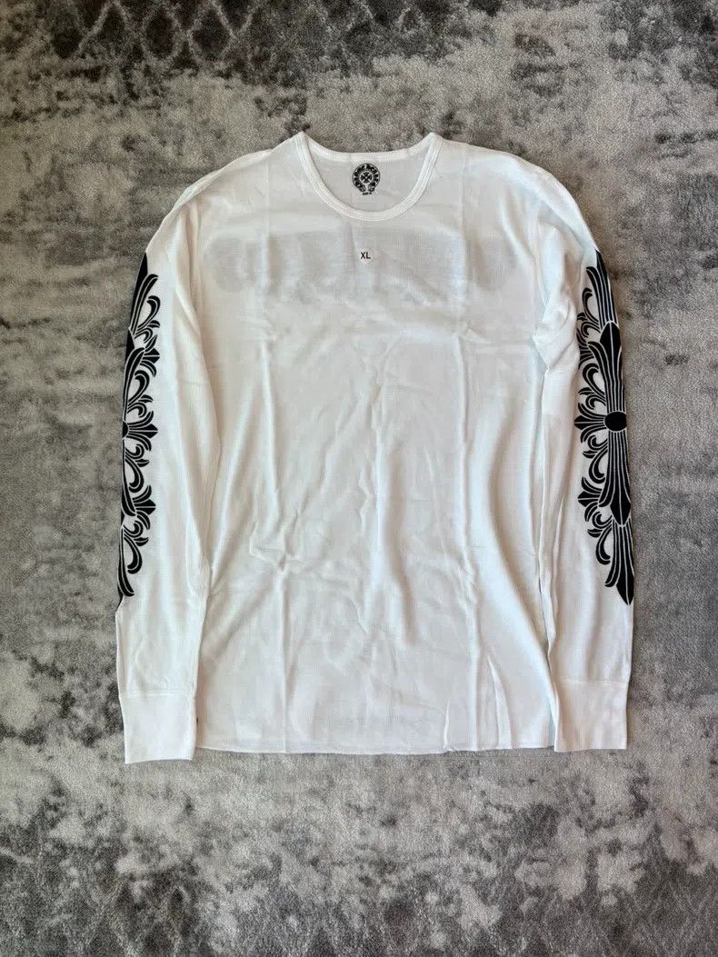 Chrome Hearts CHROME HEARTS Size XL Black and red scroll cross arm waffle Size US XL / EU 56 / 4 - 2 Thumbnail