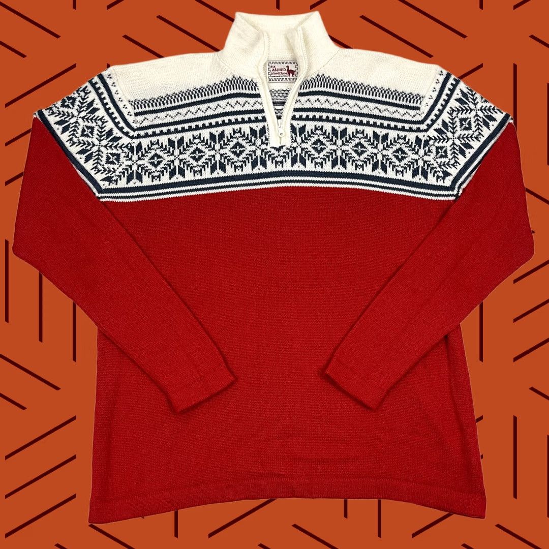Vintage The Alpaca Connection Sweater Mens 2XL Nordic Fair Isle Quarter Zip Preppy Size US XXL / EU 58 / 5 - 1 Thumbnail