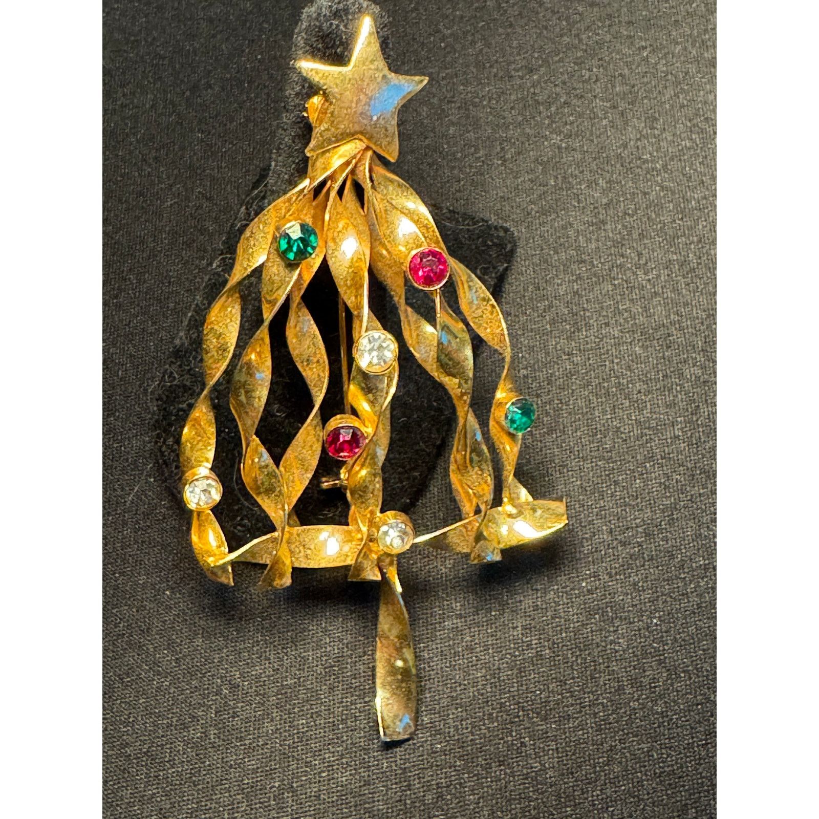 Other Vintage Spiral Branch Gold Tone Christmas Tree Brooch Size ONE SIZE - 2 Thumbnail