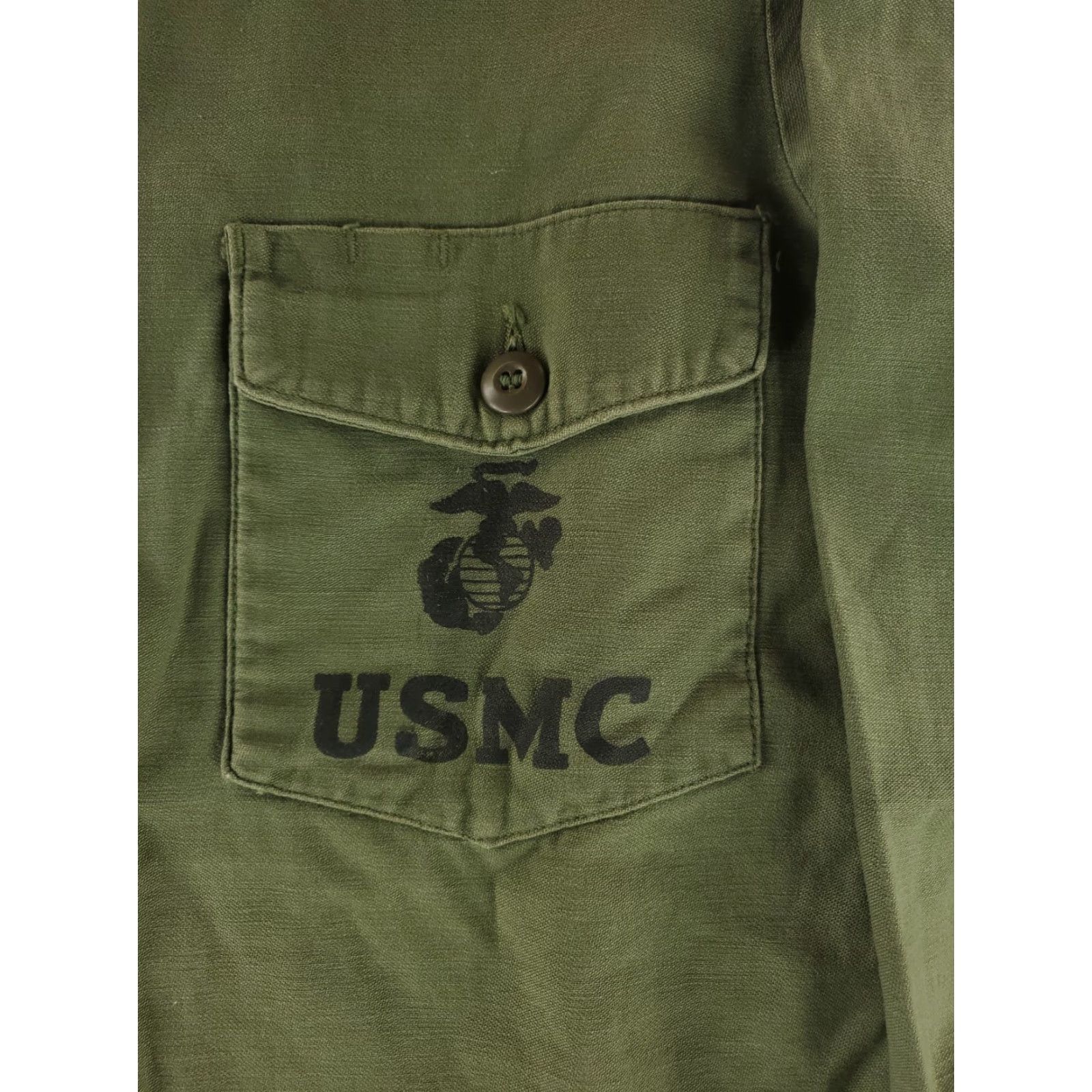 Vintage VINTAGE USMC US Military VTG 70s Vietnam OG 107 Class 1 Field Shirt Green Mens 44 L Long Sleeve Shirt Mens Green Size US L / EU 52-54 / 3 - 5 Thumbnail