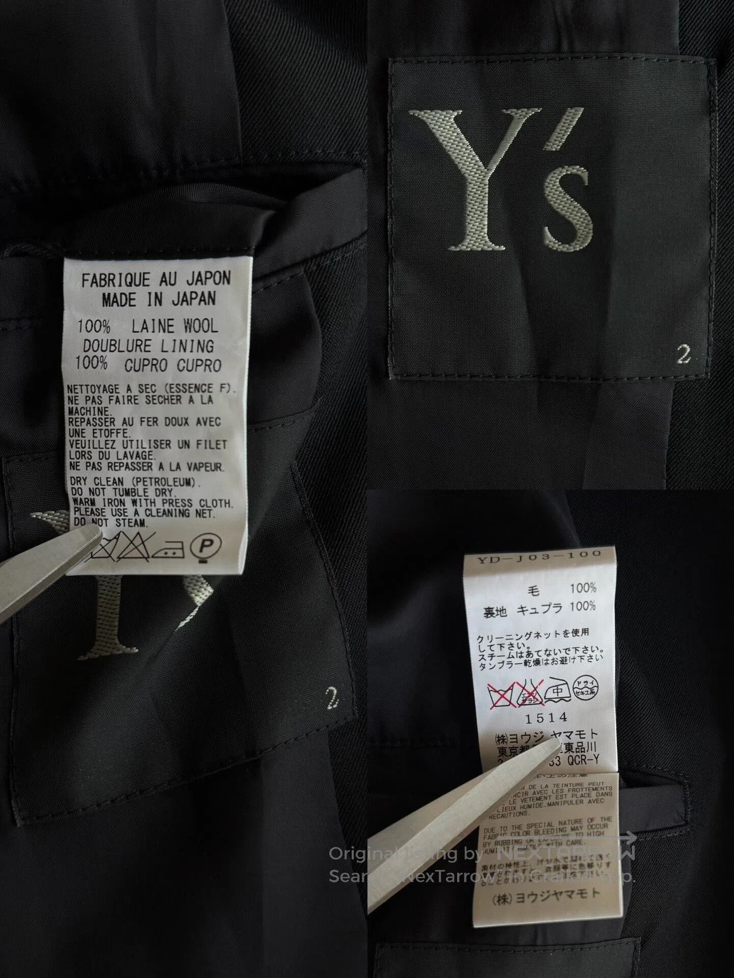 Other Yohji Yamamoto Y's Asymmetric Jacket. Size US M / EU 48-50 / 2 - 9 Thumbnail