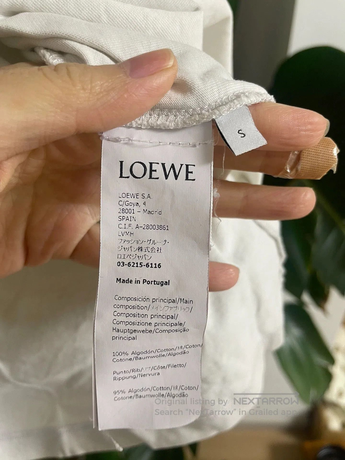 Loewe LOEWE Anagram Logo White T-Shirt. Size US S / EU 44-46 / 1 - 4 Thumbnail