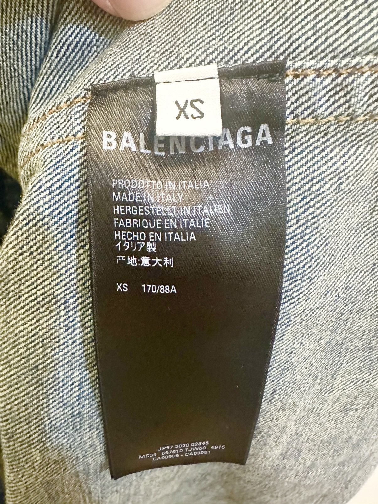 Balenciaga Balenciaga Embroidered Logo Oversized Denim Shirt - Size XS Size US XS / EU 42 / 0 - 9 Thumbnail