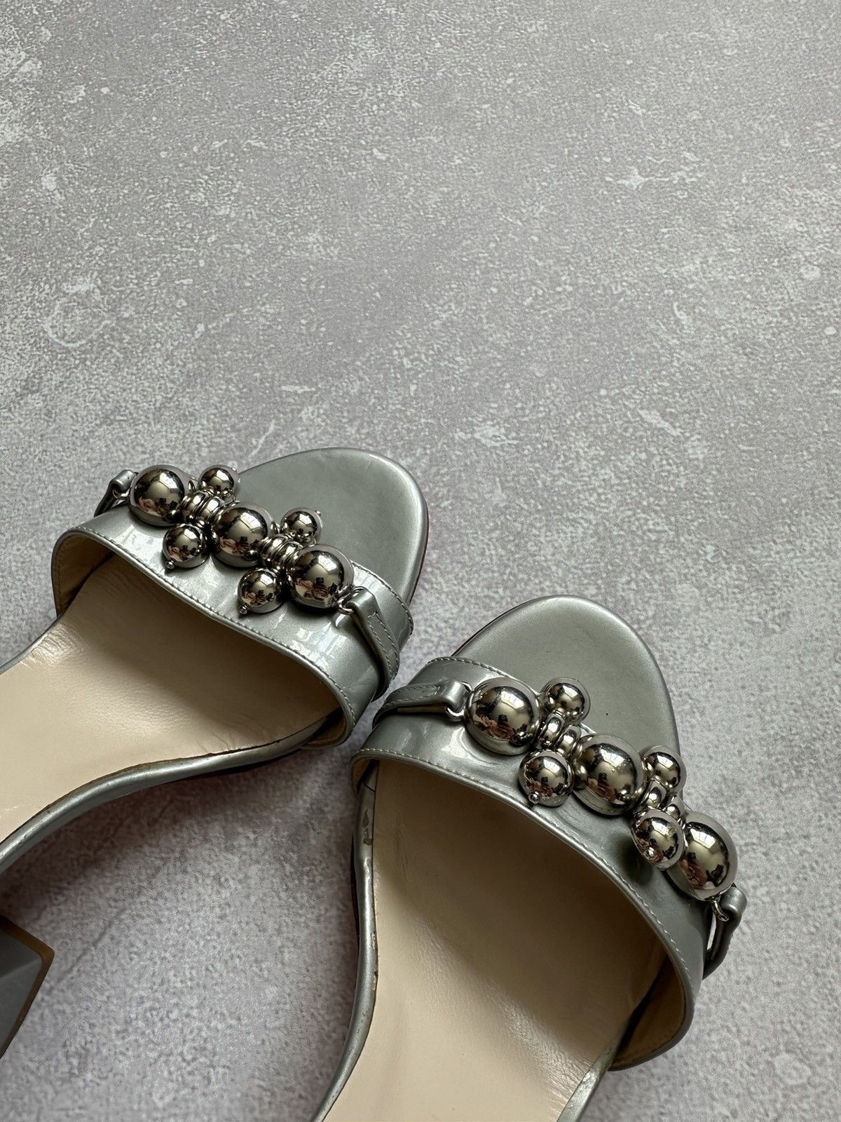Versace versace 1969 shoes women platform metallic 38 made in Italy Size US 8 / IT 38 - 11 Thumbnail