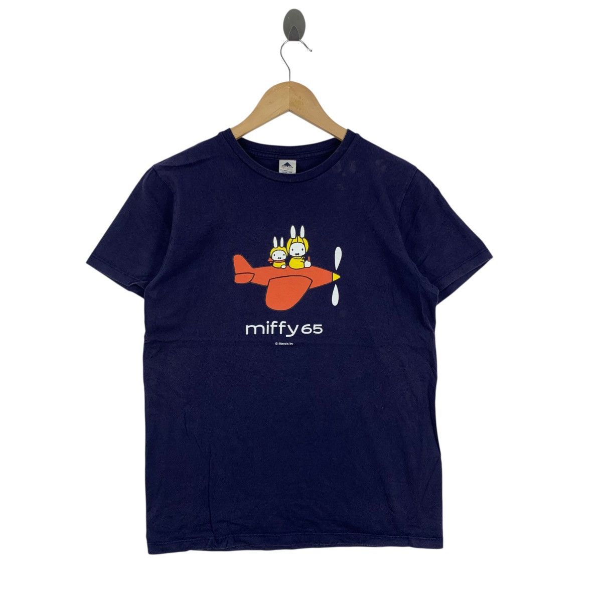 Vintage MIFFY 65 Plane Cartoon Animation Short Sleeve Tshirt Size US M / EU 48-50 / 2 - 1 Thumbnail