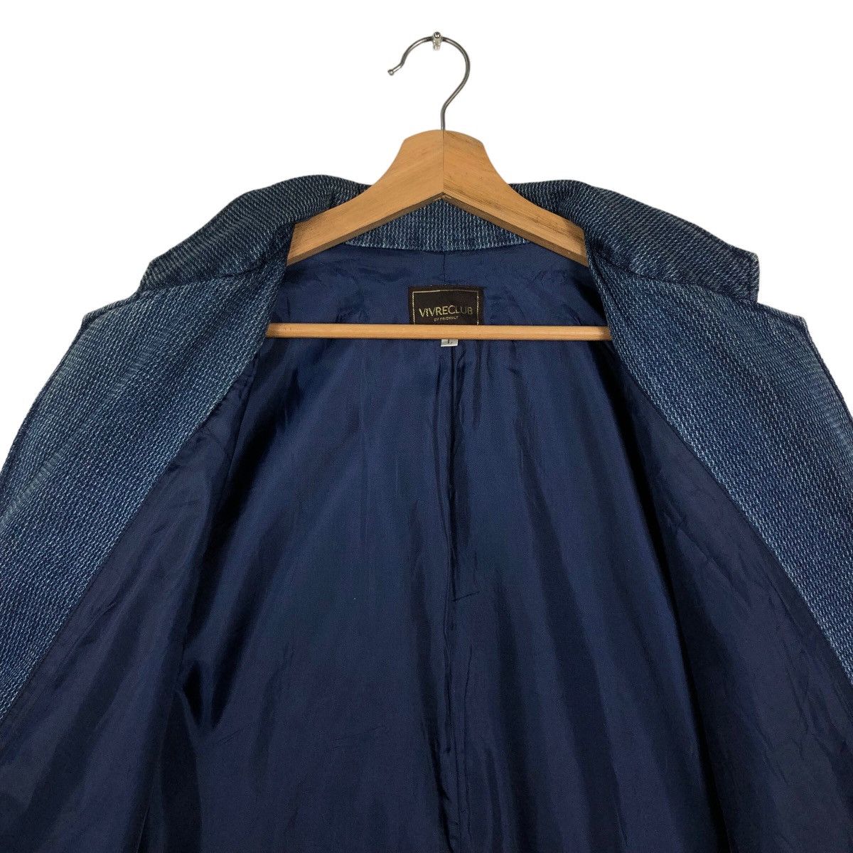 Issey Miyake 🔥90’s Vivreclub Issey Miyake Japan Denim Jacket Work Size US L / EU 52-54 / 3 - 10 Thumbnail