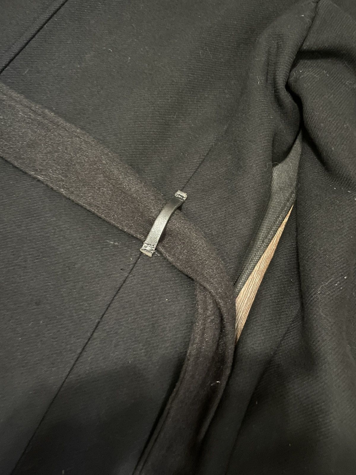 Theory Belvin Custom Belted Coat Black Wool Blend Single Breasted Size US M / EU 48-50 / 2 - 4 Thumbnail