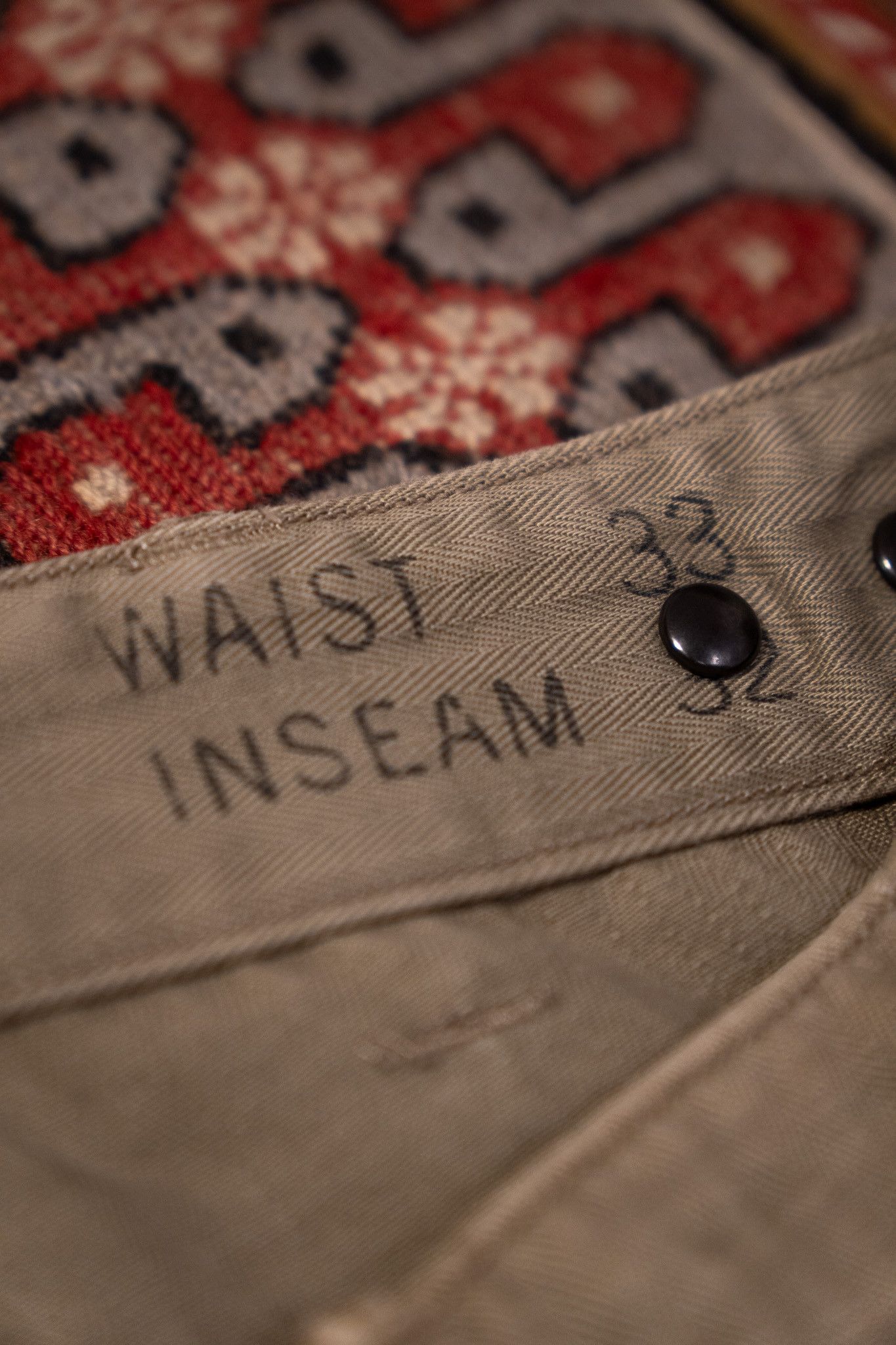 RRL Ralph Lauren RRL Olive Herringbone Trousers Size US 33 - 5 Thumbnail